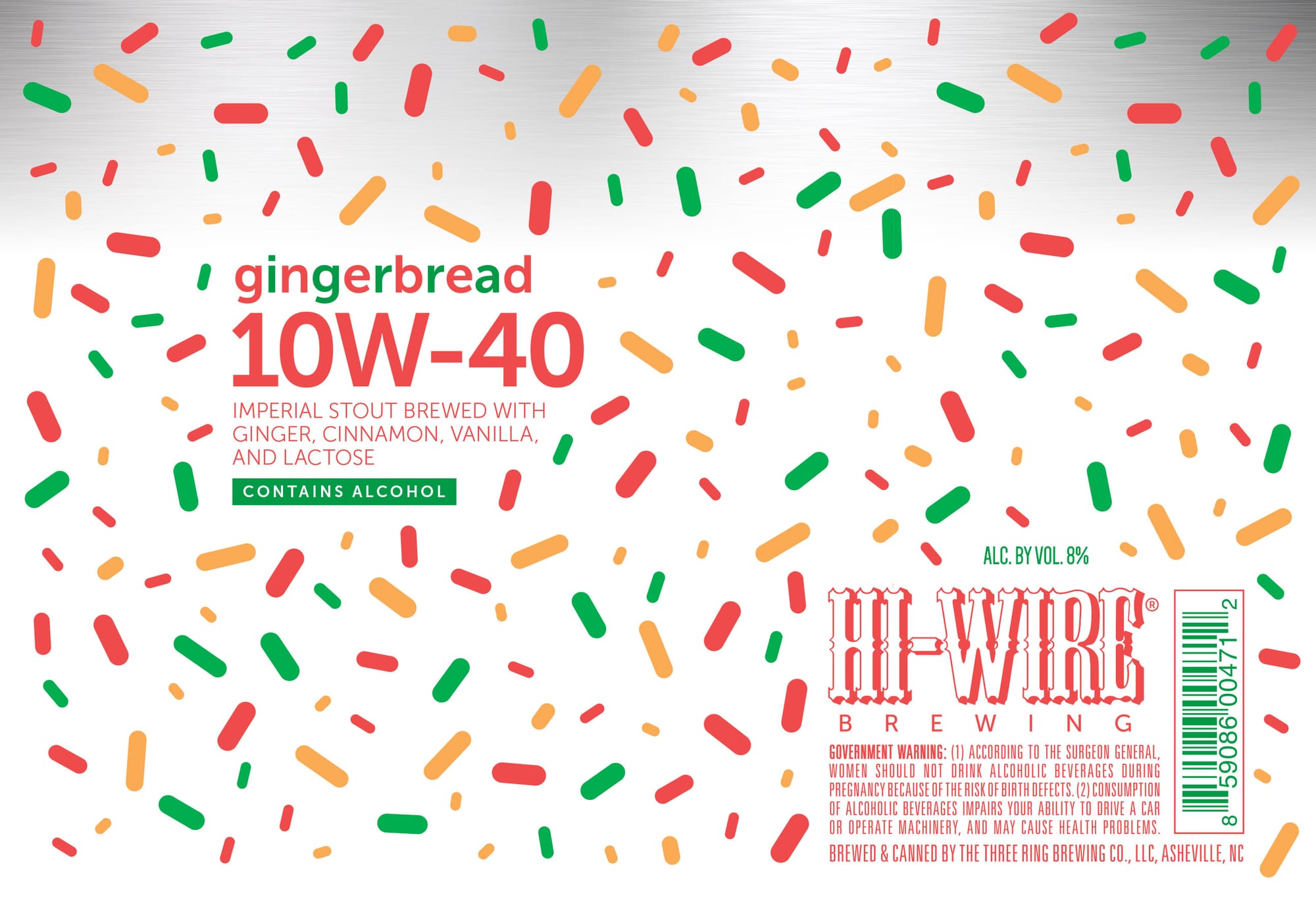 10W-40 by Hi-Wire Brewing - beer label