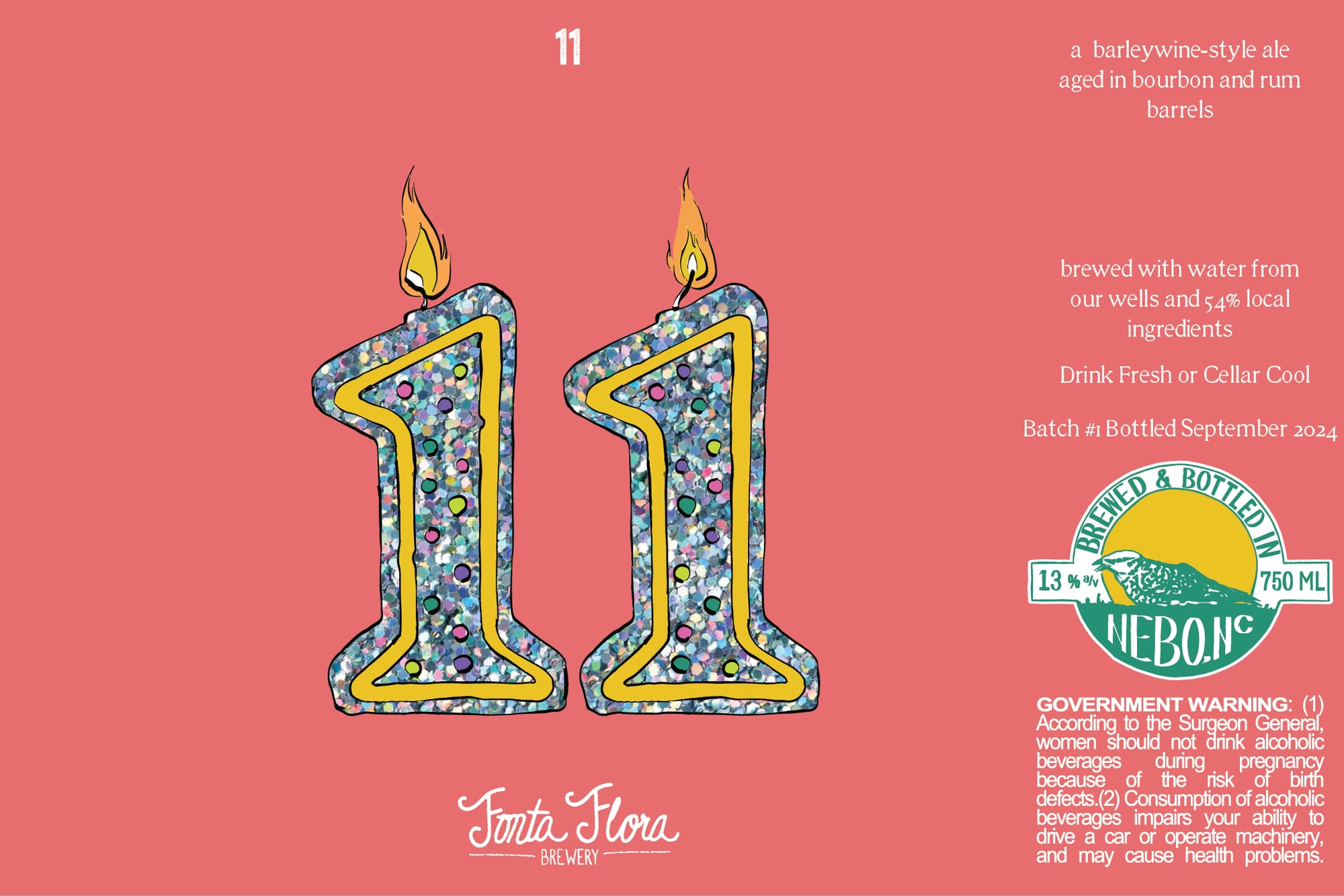11 by Santa Flora Brewery - beer label