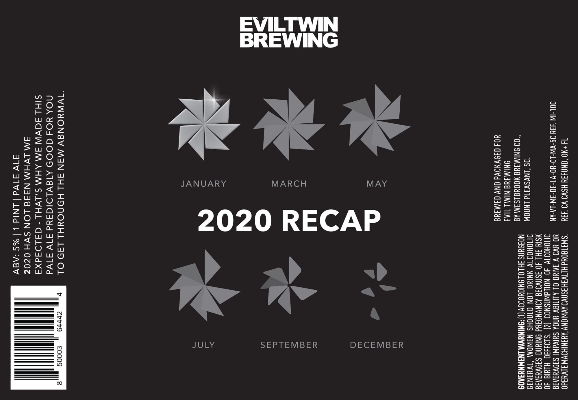 2020 Recap by Evil Twin Brewing - beer label