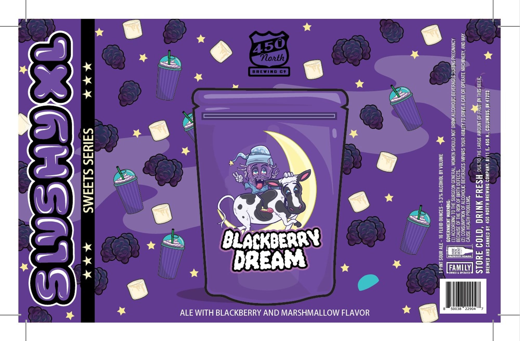 Blackberry Dream by 450 North Brewing Co. - beer label