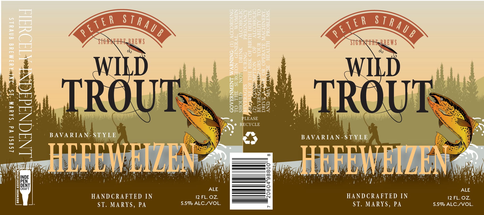 Wild Trout by Peter Straub Brewery - beer label
