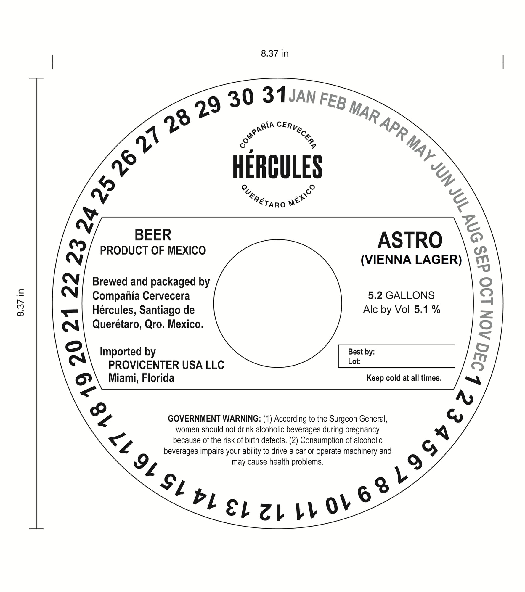 Astro by Hércules - beer label