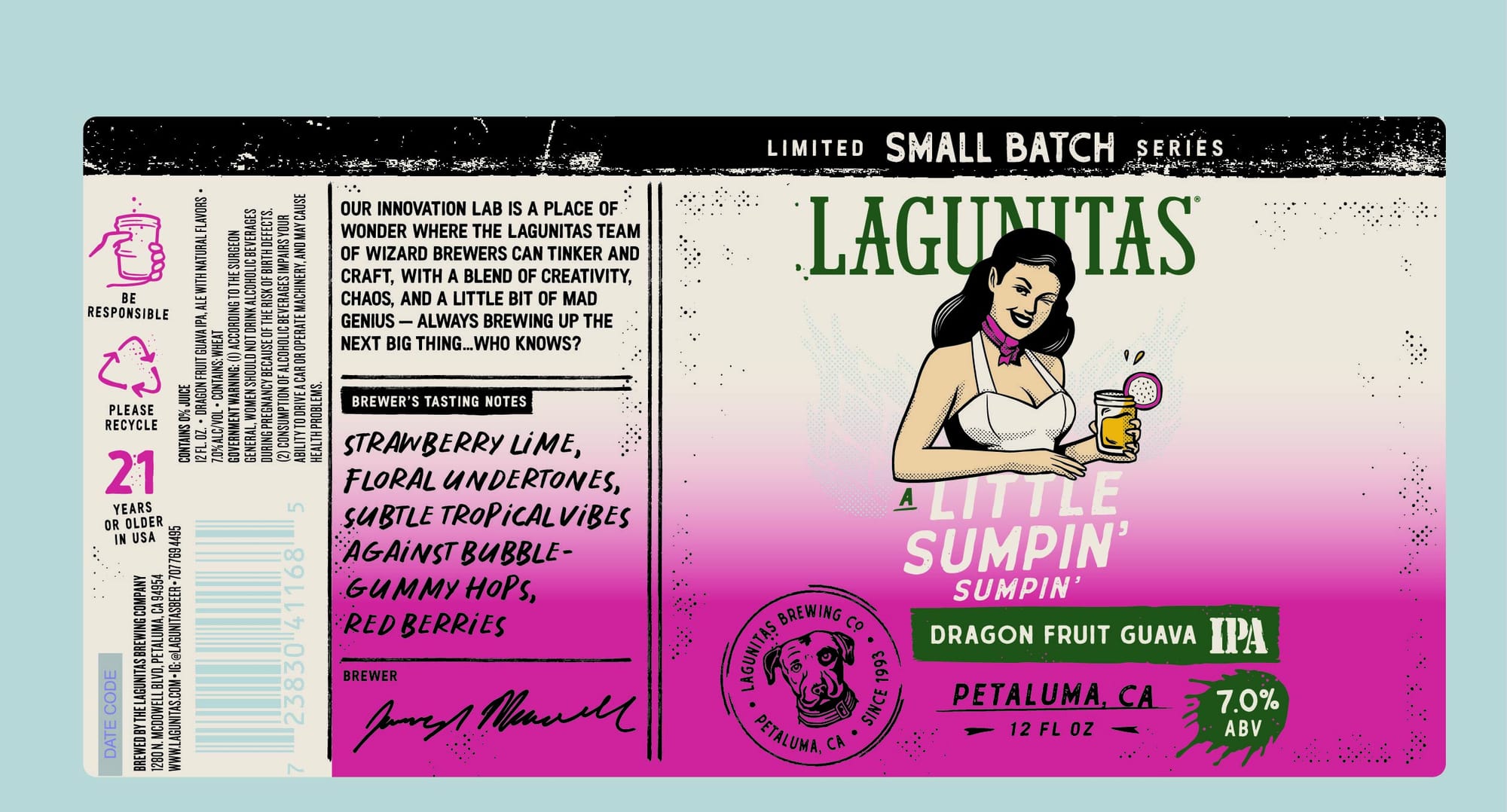 A Little Sumpin’ Sumpin’ by Lagunitas Brewing Co. - beer label