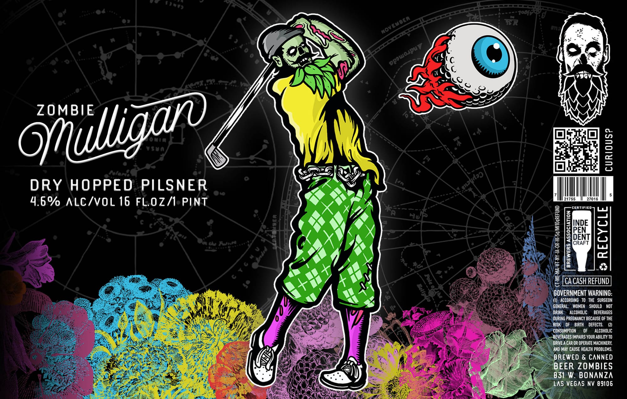 Zombie Mulligan by Able Baker Brewing - beer label