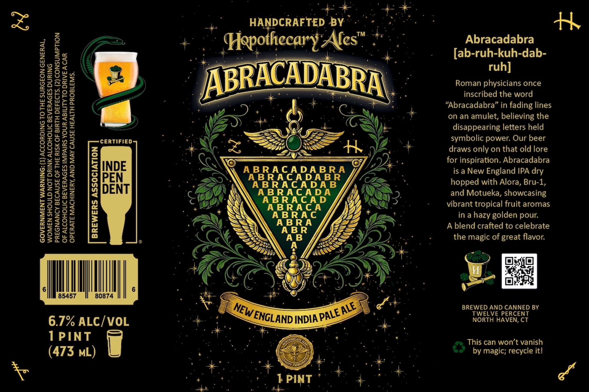 ABRACADABRA by HOPOTHECARY ALES - beer label