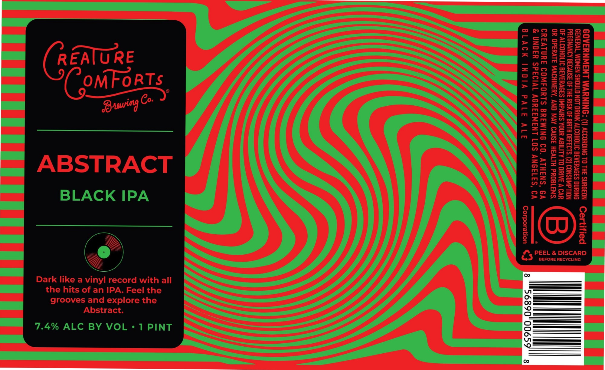Abstract by Creature Comforts Brewing Co. - beer label