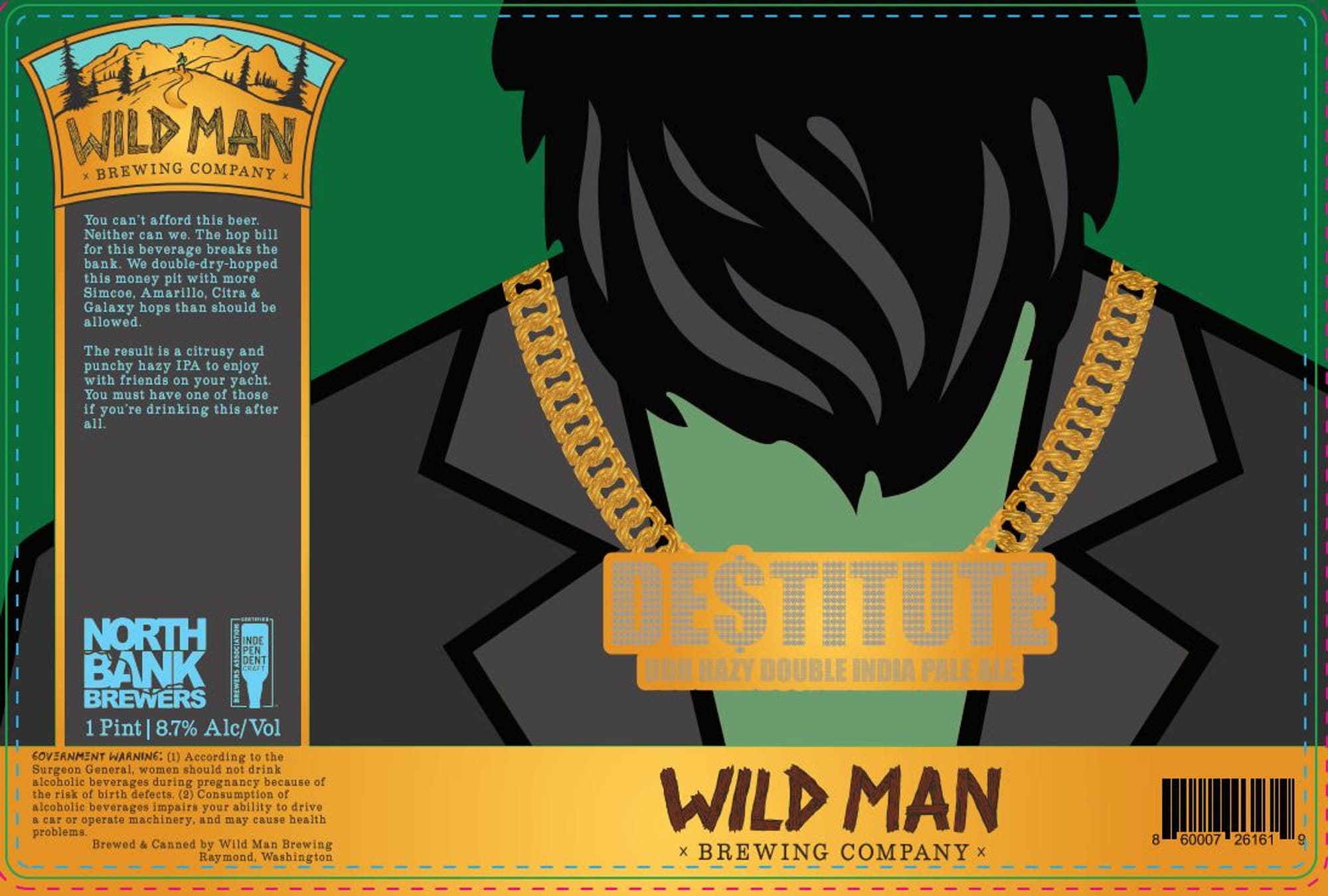 Festivus by Wild Man Brewing Company - beer label