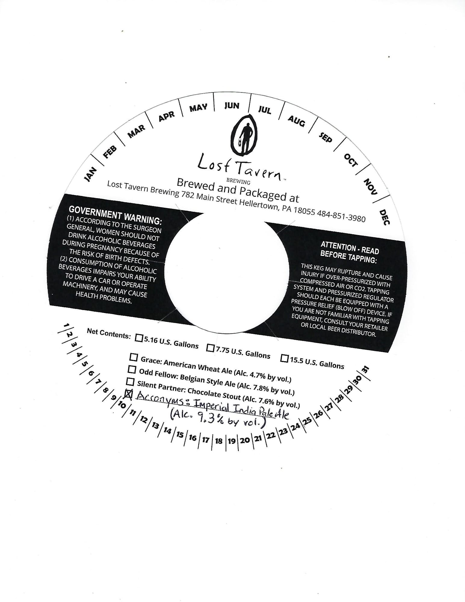Accompany by Lost Tavern Brewing - beer label