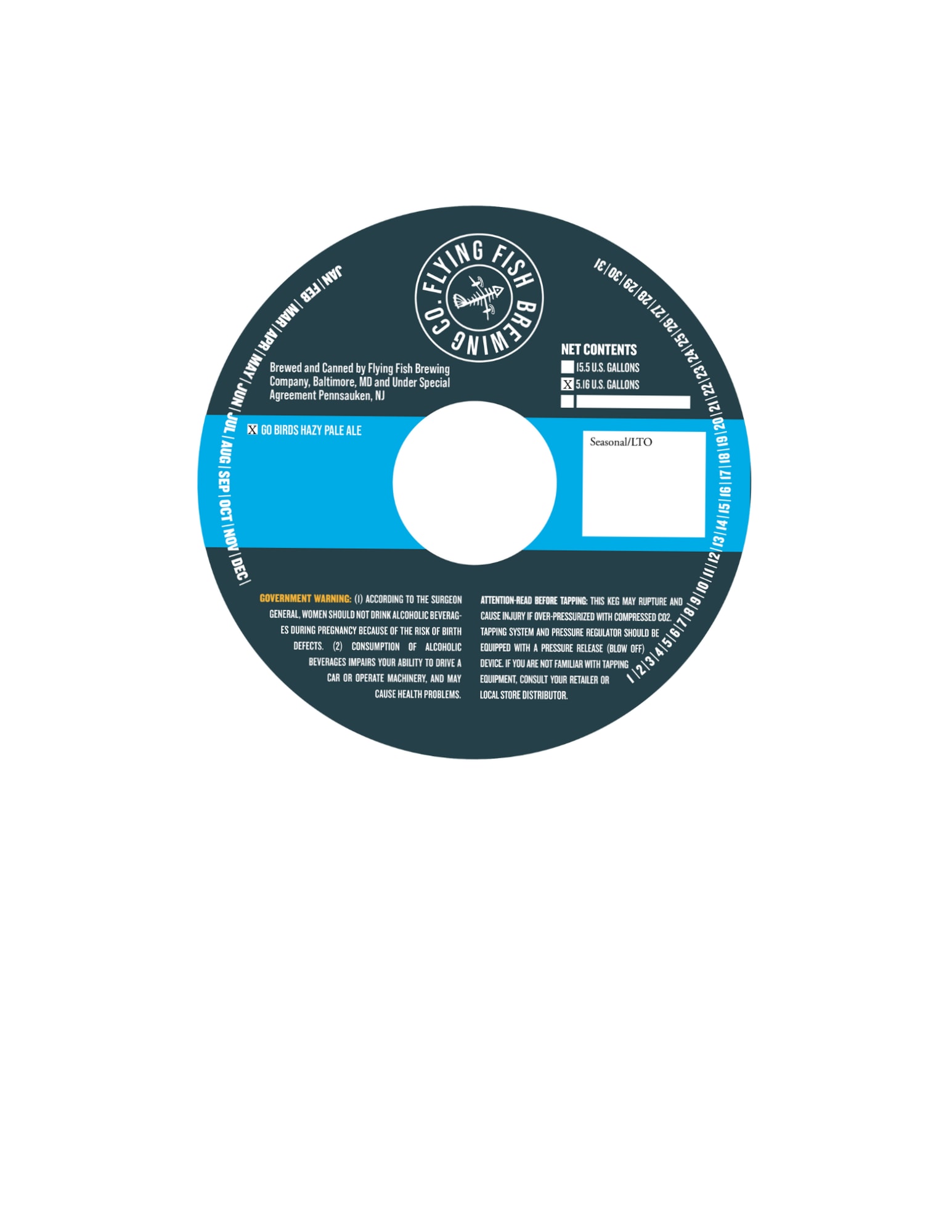 Agreement Pennsukan by Flying Fish Brewing Company - beer label
