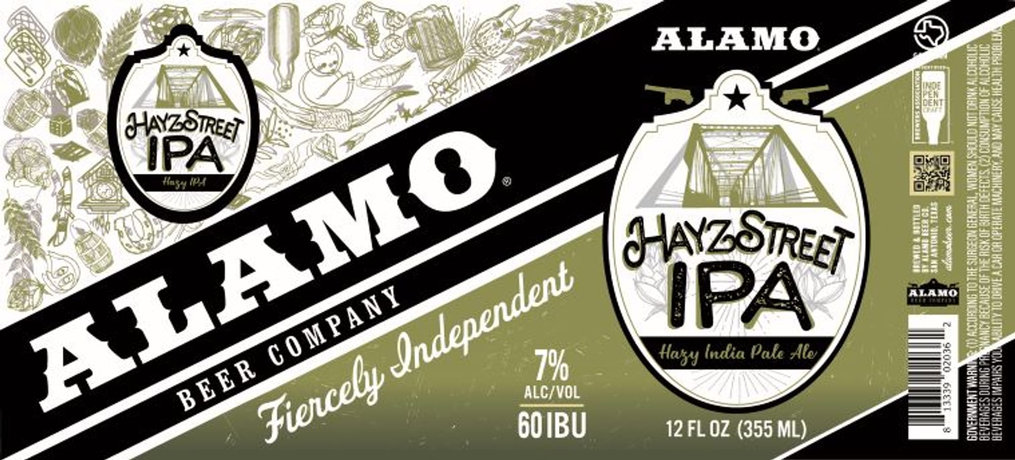 Hayzstreet IPA by Alamo Beer Company - beer label