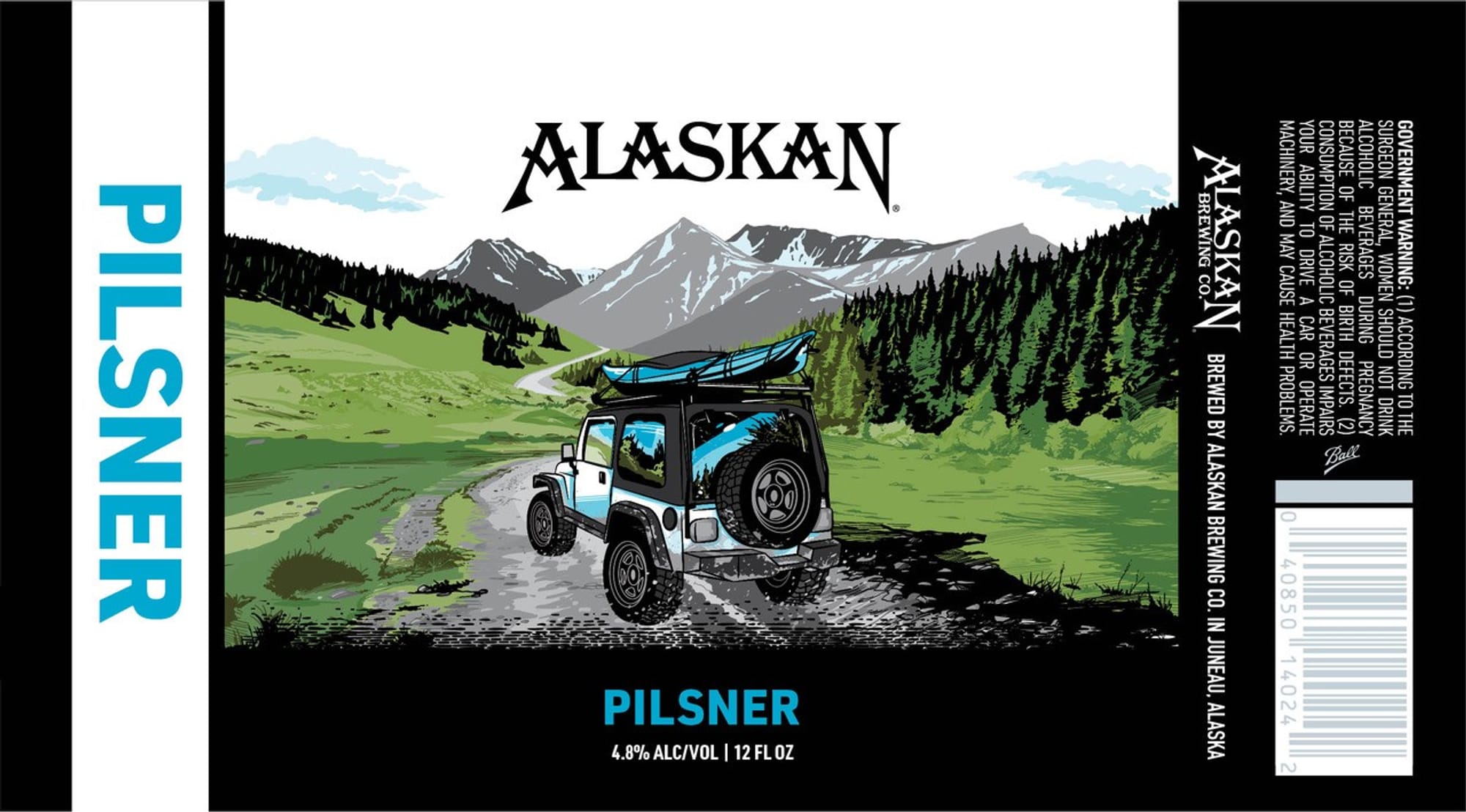 Alaskan Pilsner by Alaskan Brewing Co. - beer label