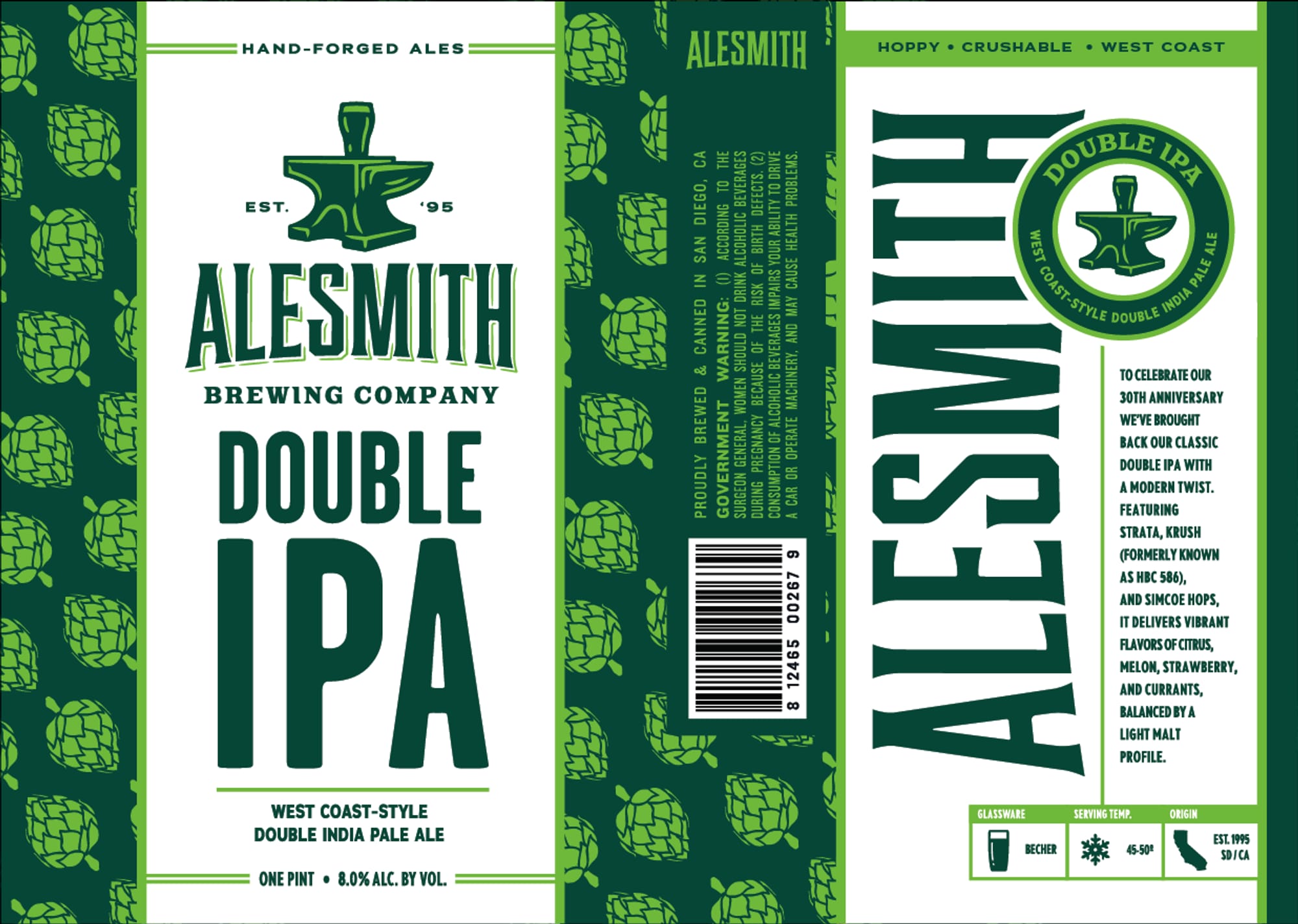 Double IPA by Alesmith Brewing Company - beer label