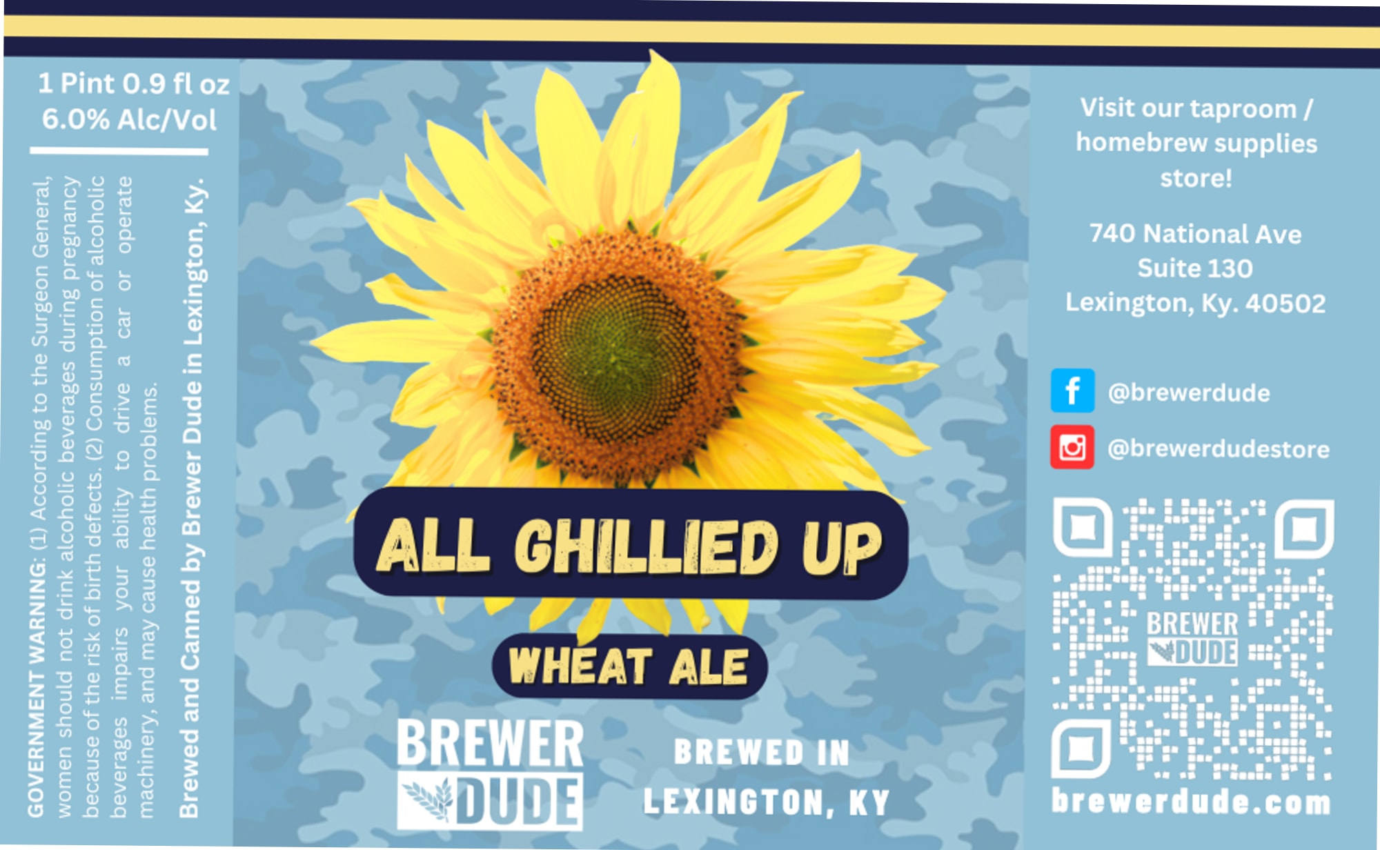 All Chilled Up by Brewer Dude - beer label