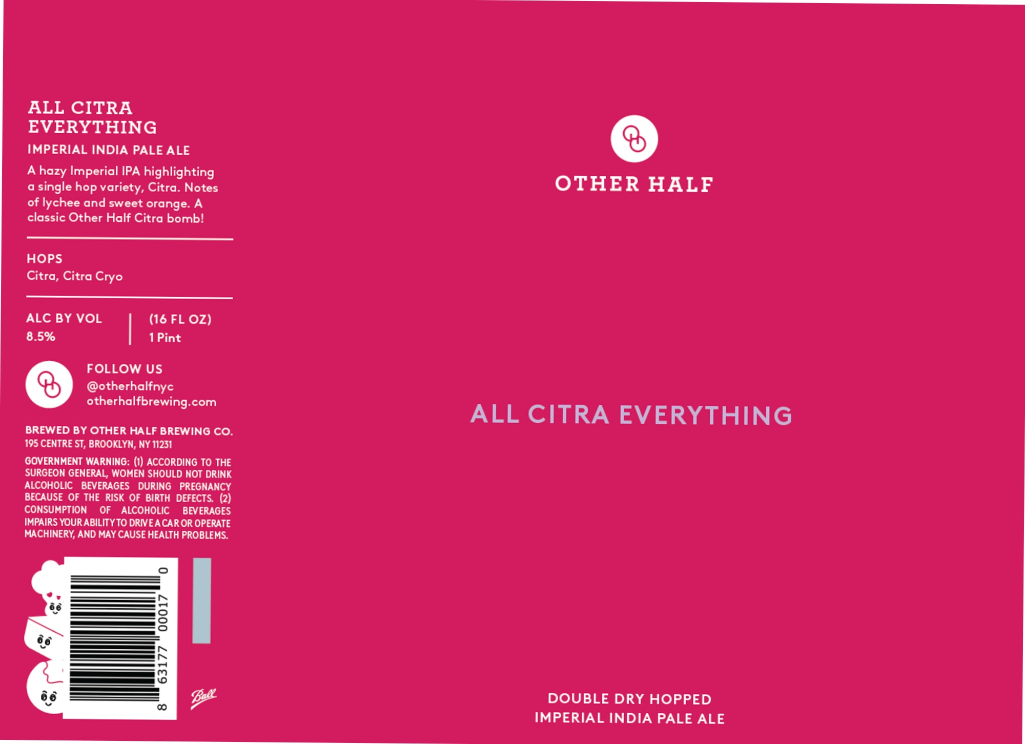 All Citra Everything by Other Half Brewing Co. - beer label
