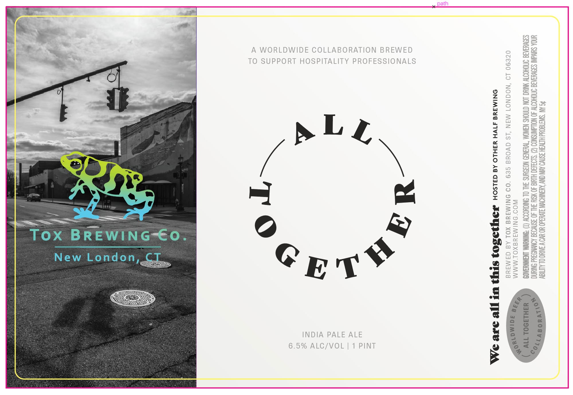 All Together by Other Half Brewing & Tox Brewing Co. - beer label