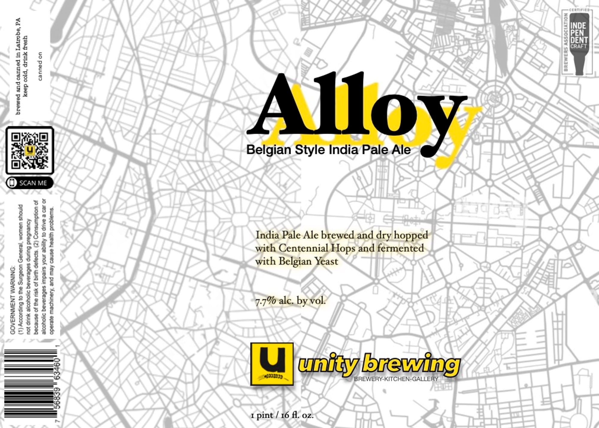 Alloy by Unity Brewing - beer label