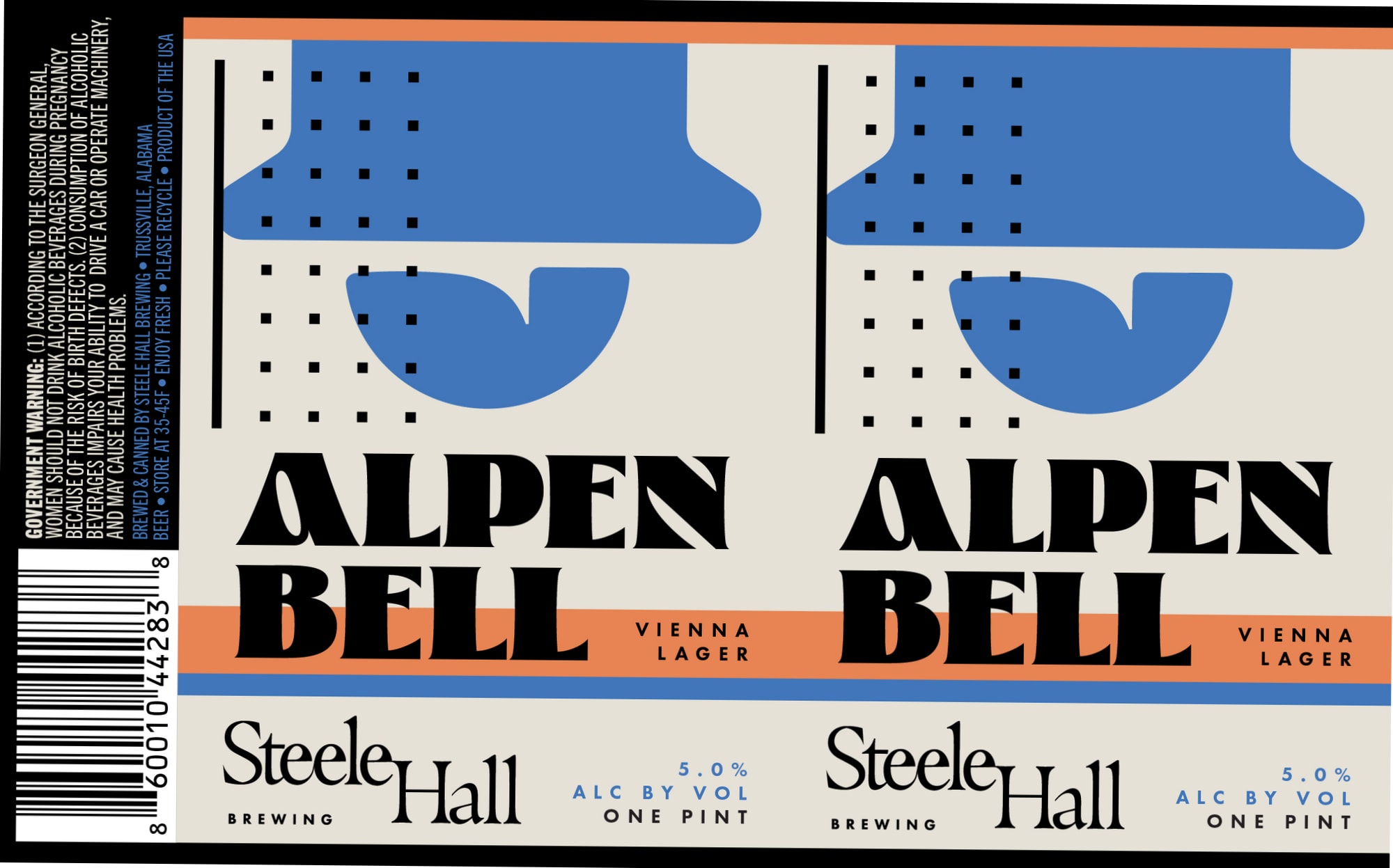 Alpen Bell by Steele Hall Brewing - beer label