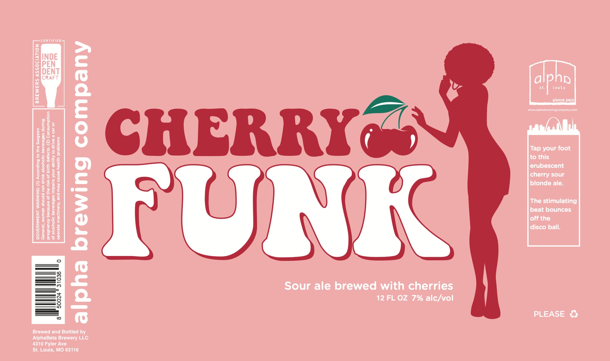 Cherry Funk by Alpha Brewing Company - beer label