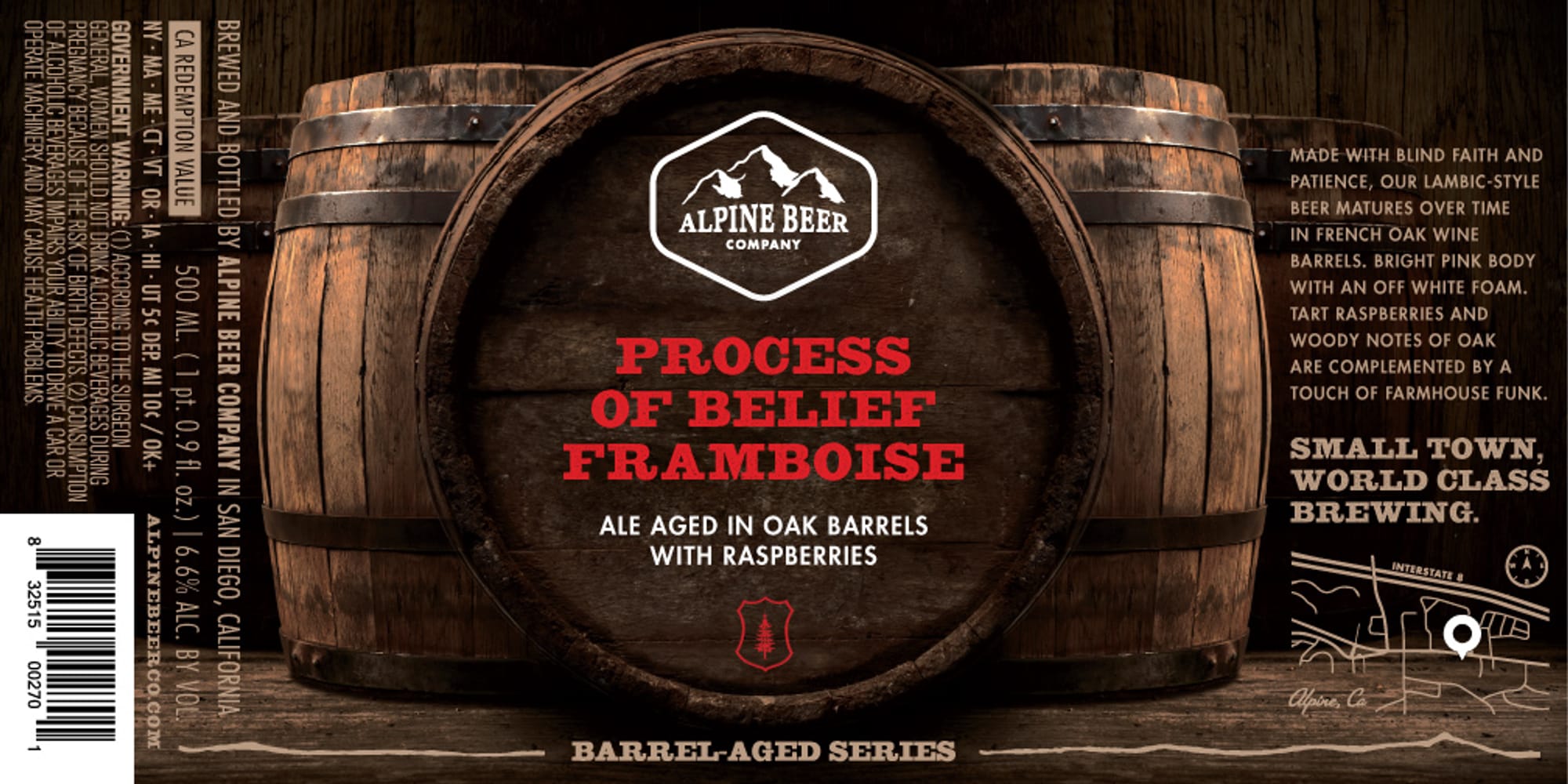 Process of Belief by Alpine Beer Company - beer label
