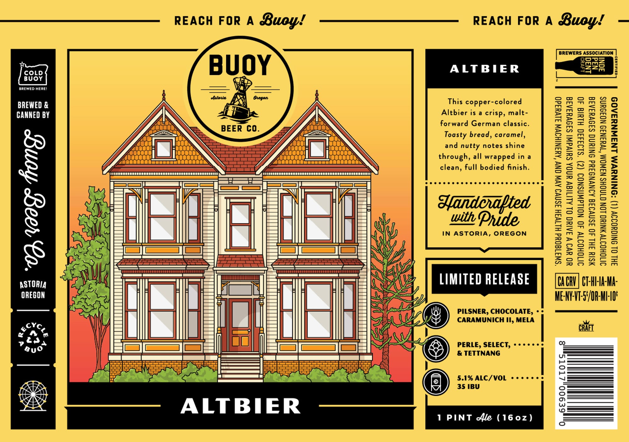 Altbier by Buoy Beer Co. - beer label