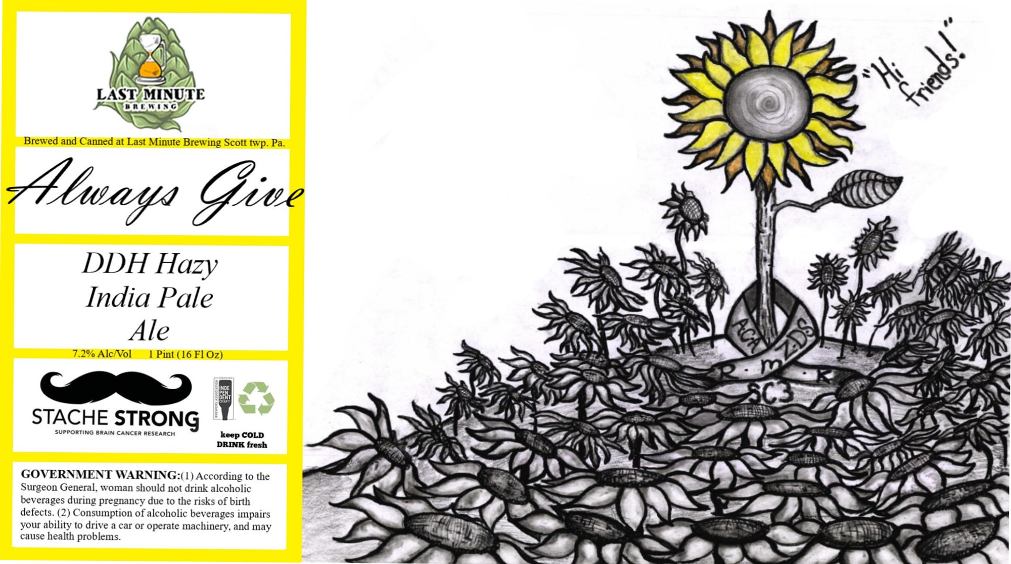Always Give by Last Minute Brewing - beer label