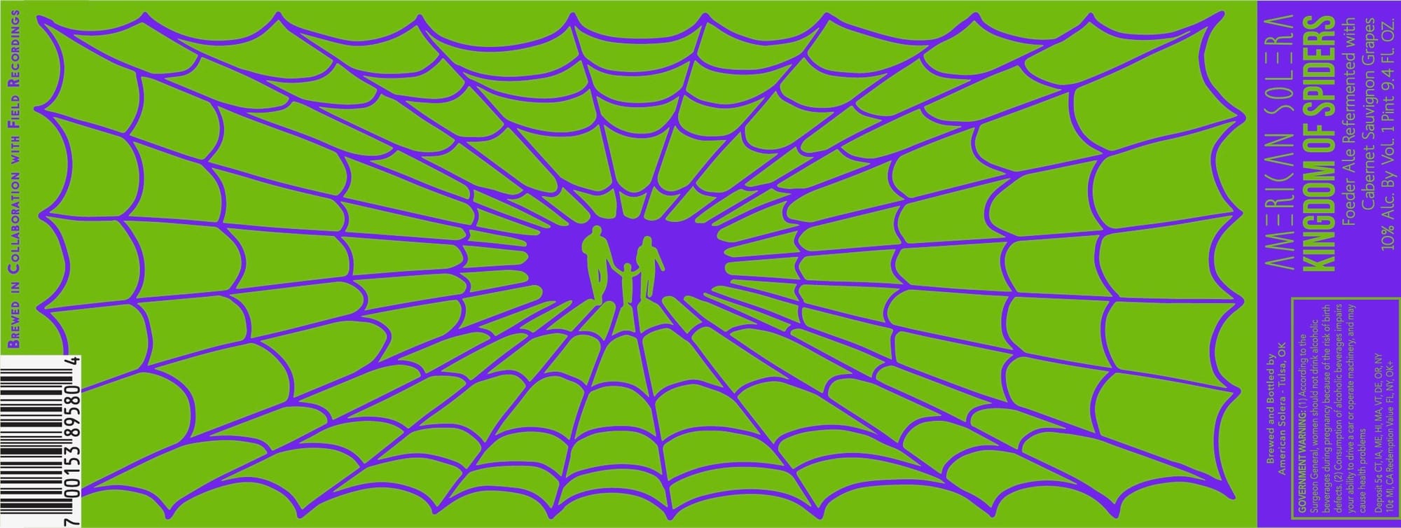 Kingdom of Spiders by American Solera - beer label