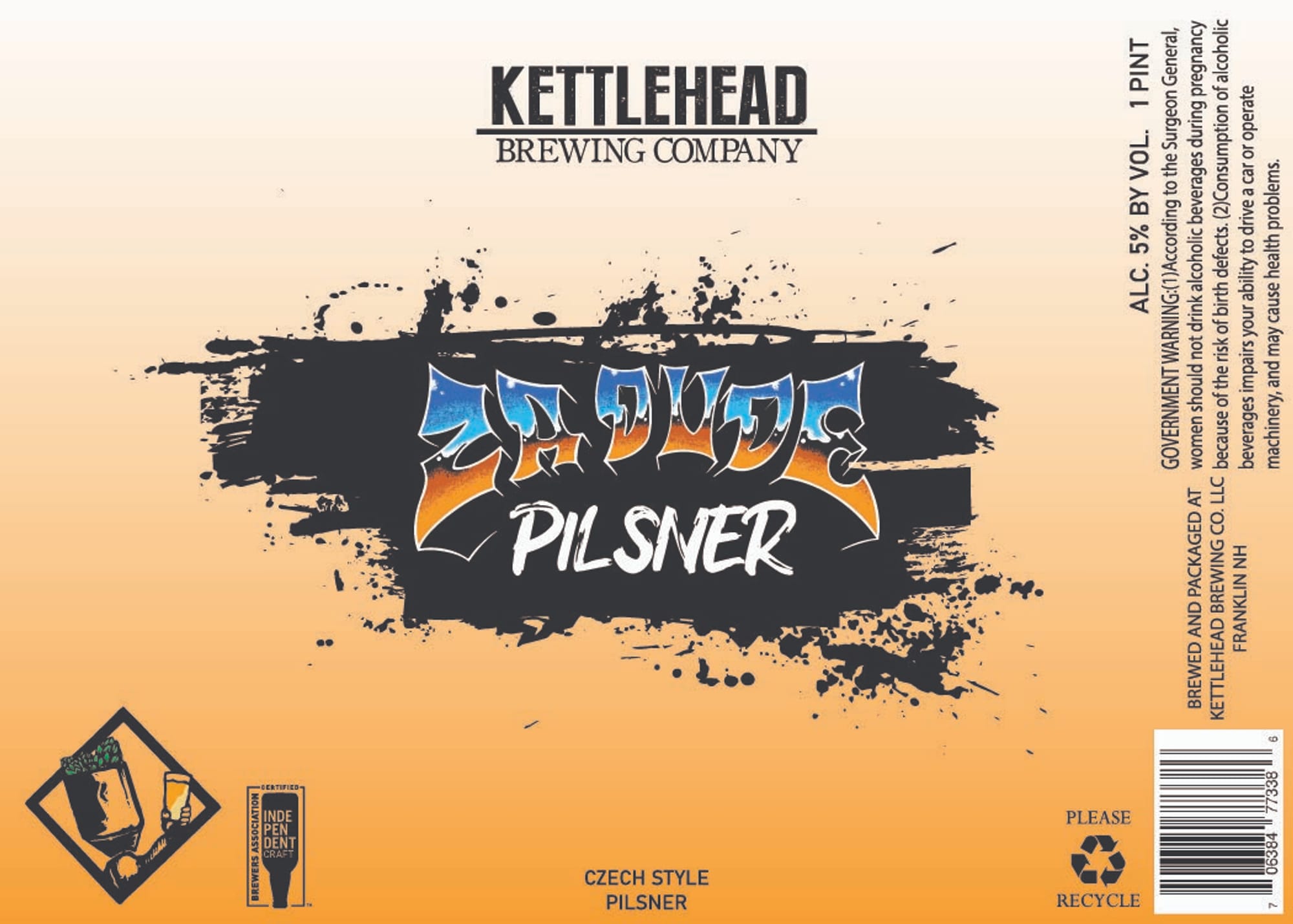 Ampersand Pilsner by Kettlehead Brewing Company - beer label