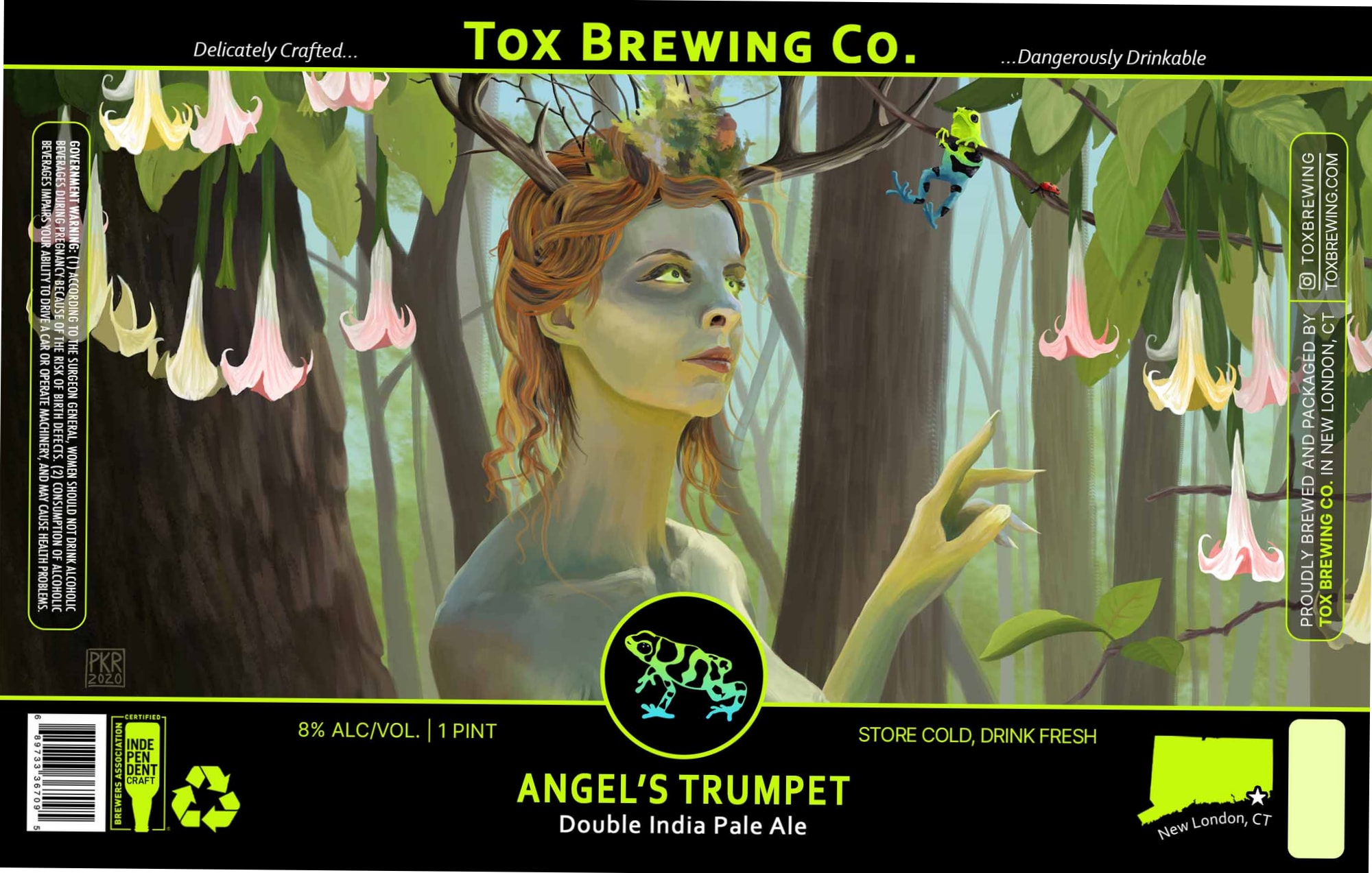 Angel’s Trumpet by Tox Brewing Co. - beer label