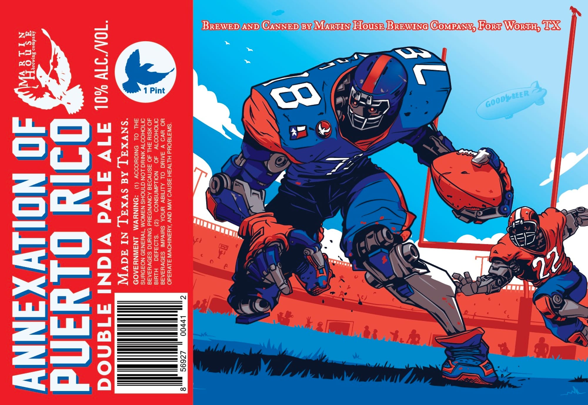 Annexation of Puerto Rico by Martin House Brewing - beer label