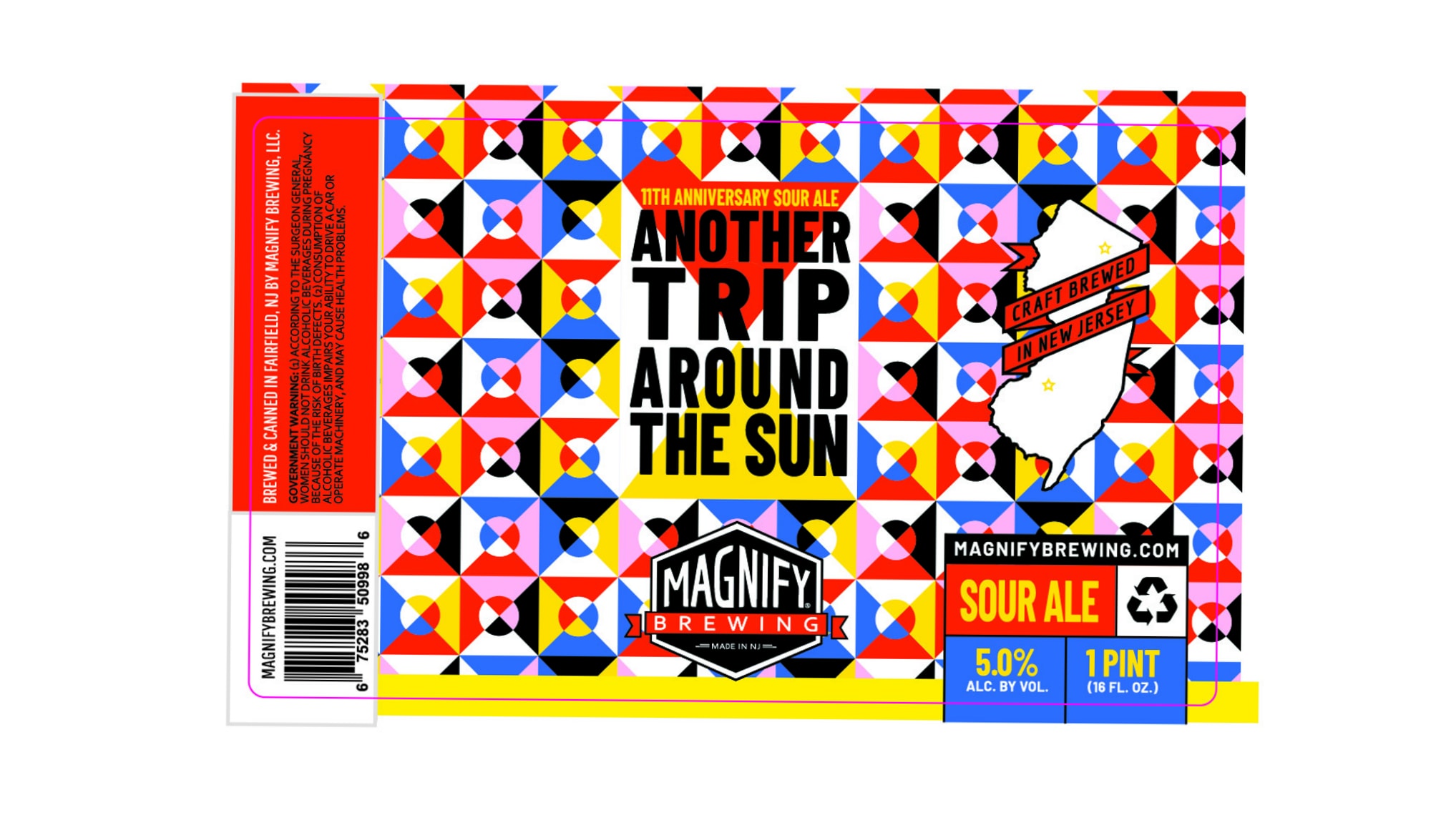Another Trip Around the Sun by Magnify Brewing - beer label