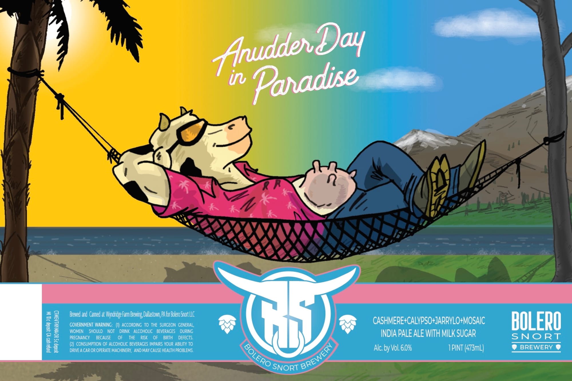 Anudder Day in Paradise by Bolero Snort Brewery - beer label