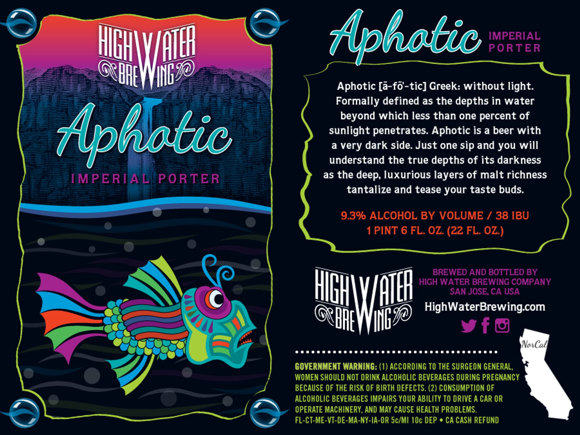 Apathetic by High Water Brewing - beer label