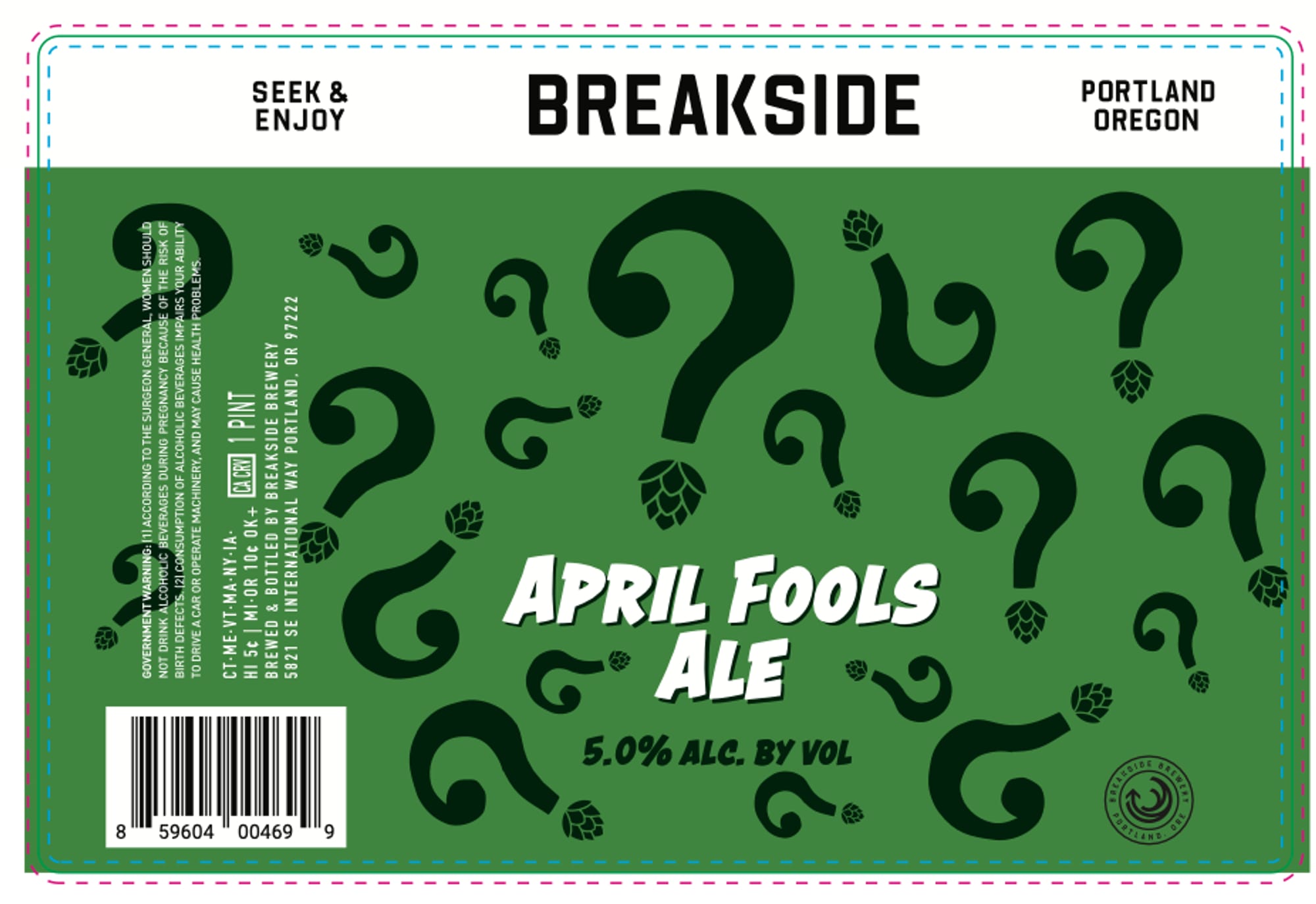 April Fools Ale by Breakside Brewery - beer label