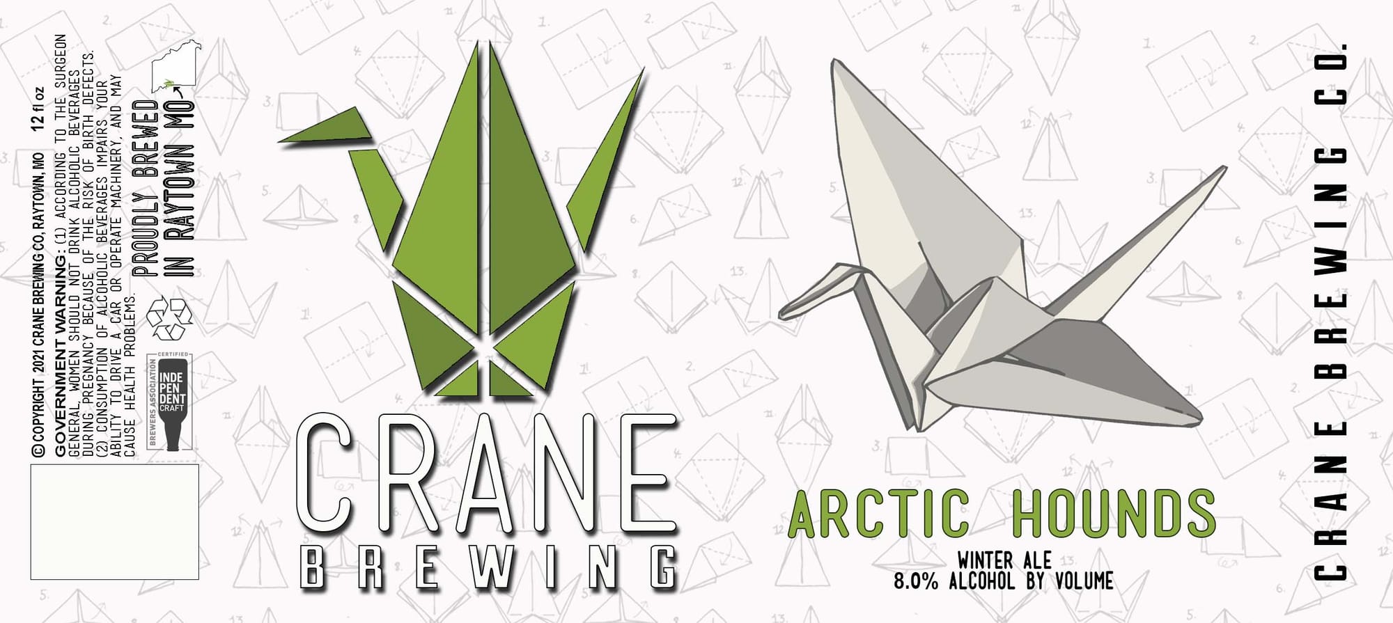 Arctic Hounds by Crane Brewing - beer label