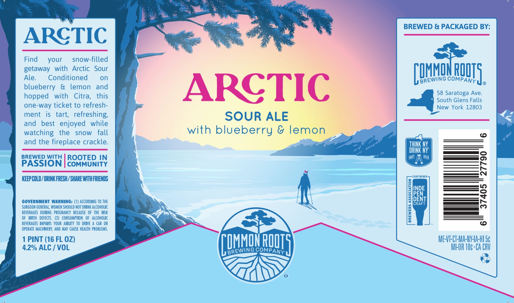 Arctic Sour Ale by Common Roots Brewing Company - beer label