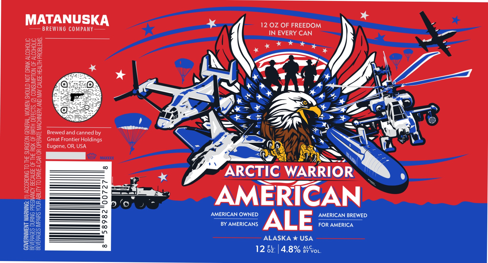 Arctic Warrior by Matanuska Brewing Company - beer label