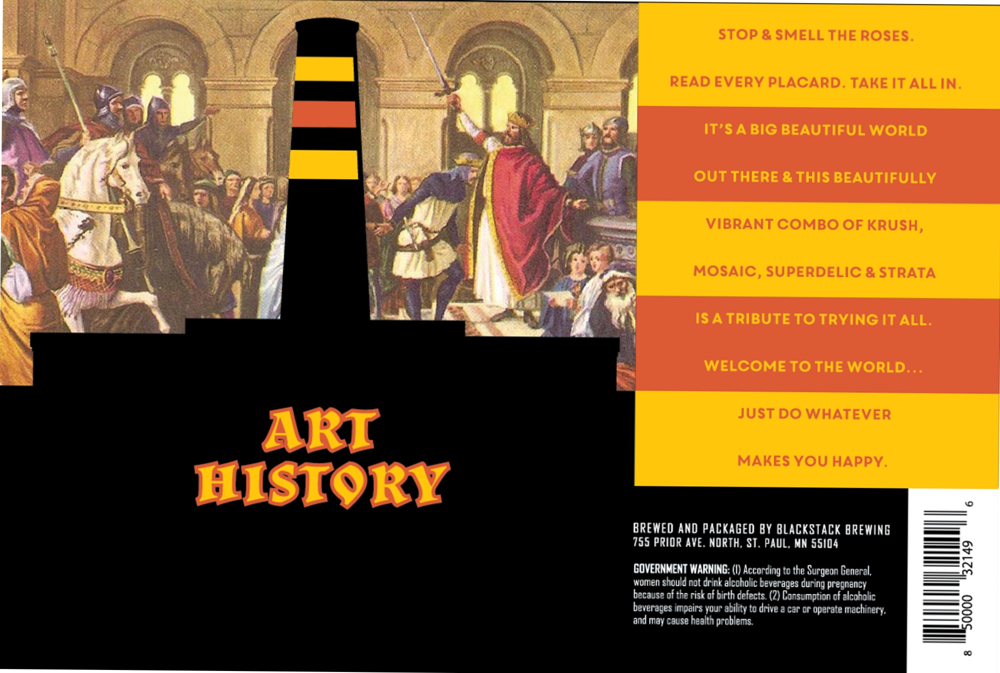 Art History by Blackstack Brewing - beer label