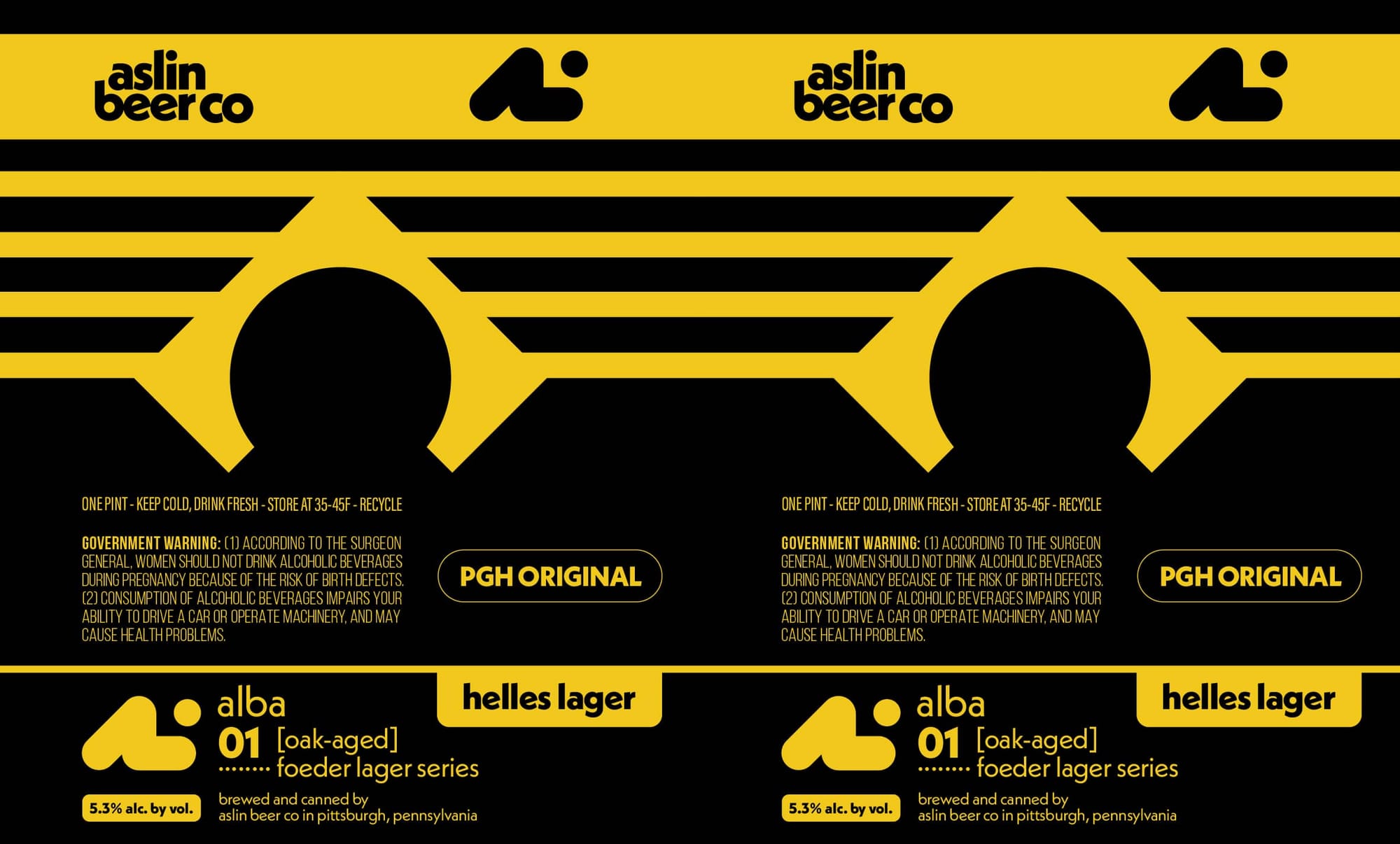 PGH Original Helles Lager by Aslin Beer Co. - beer label