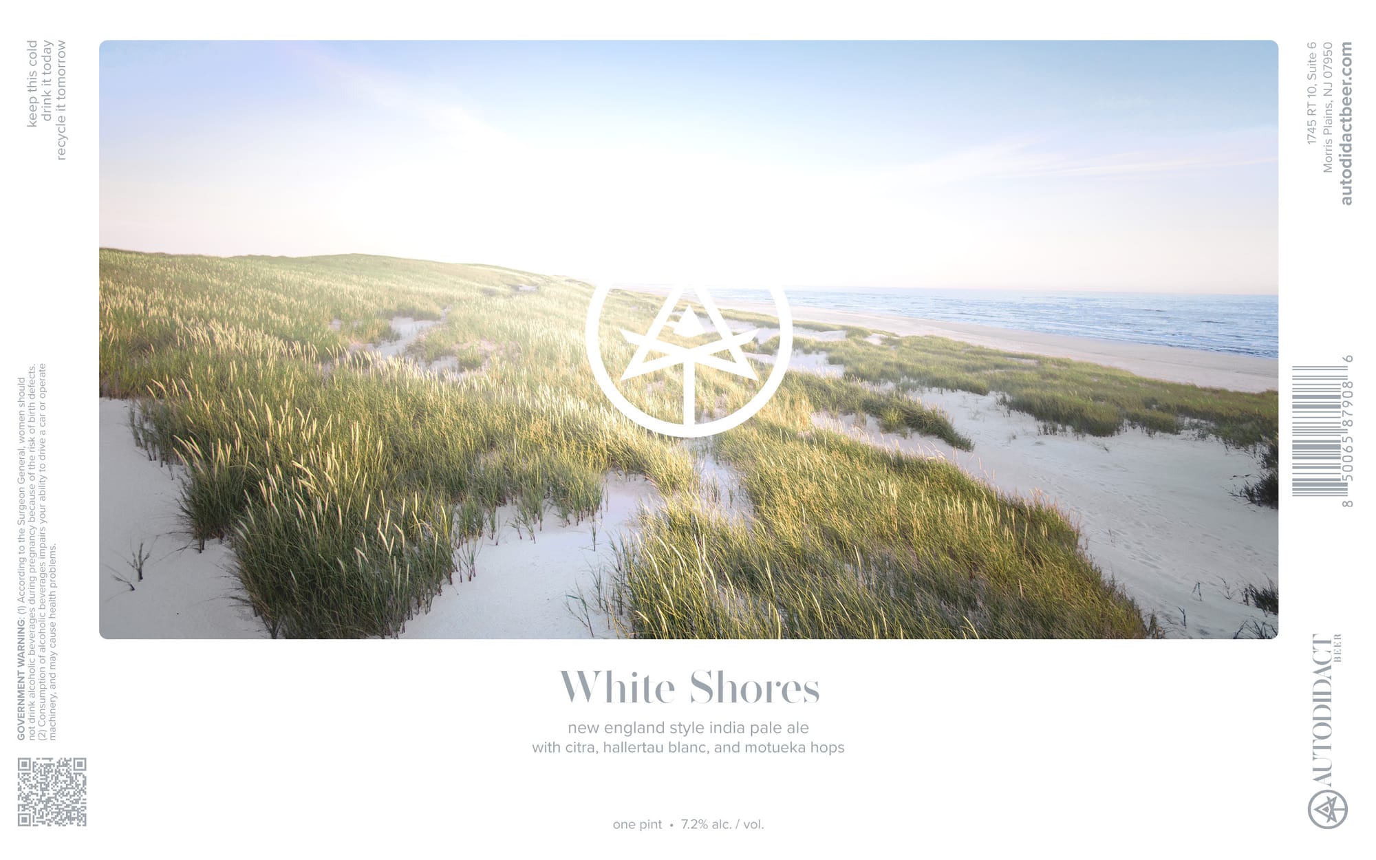 White Shores by Autdidact Brewing - beer label