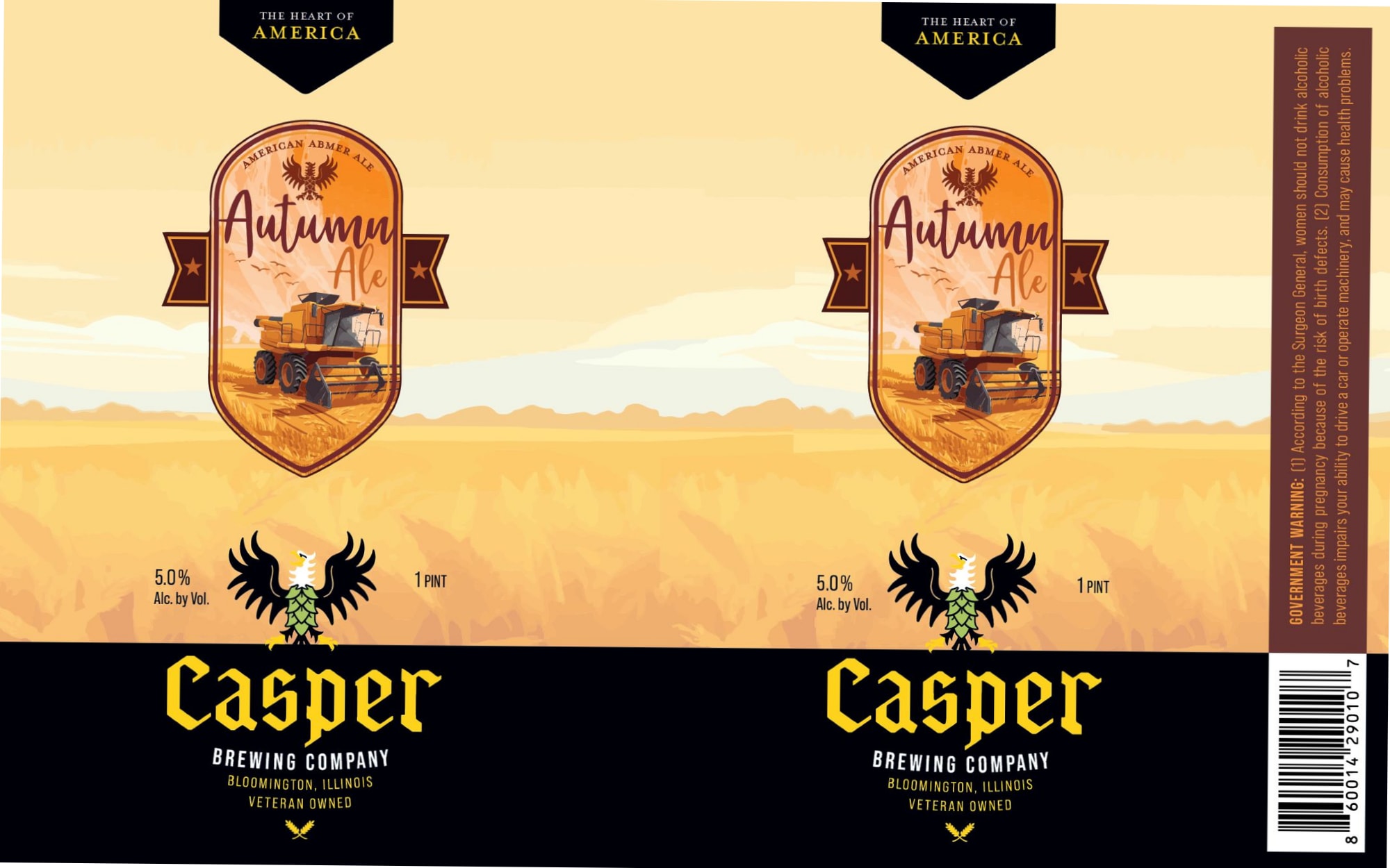 Autumn Ale by Casper Brewing Company - beer label