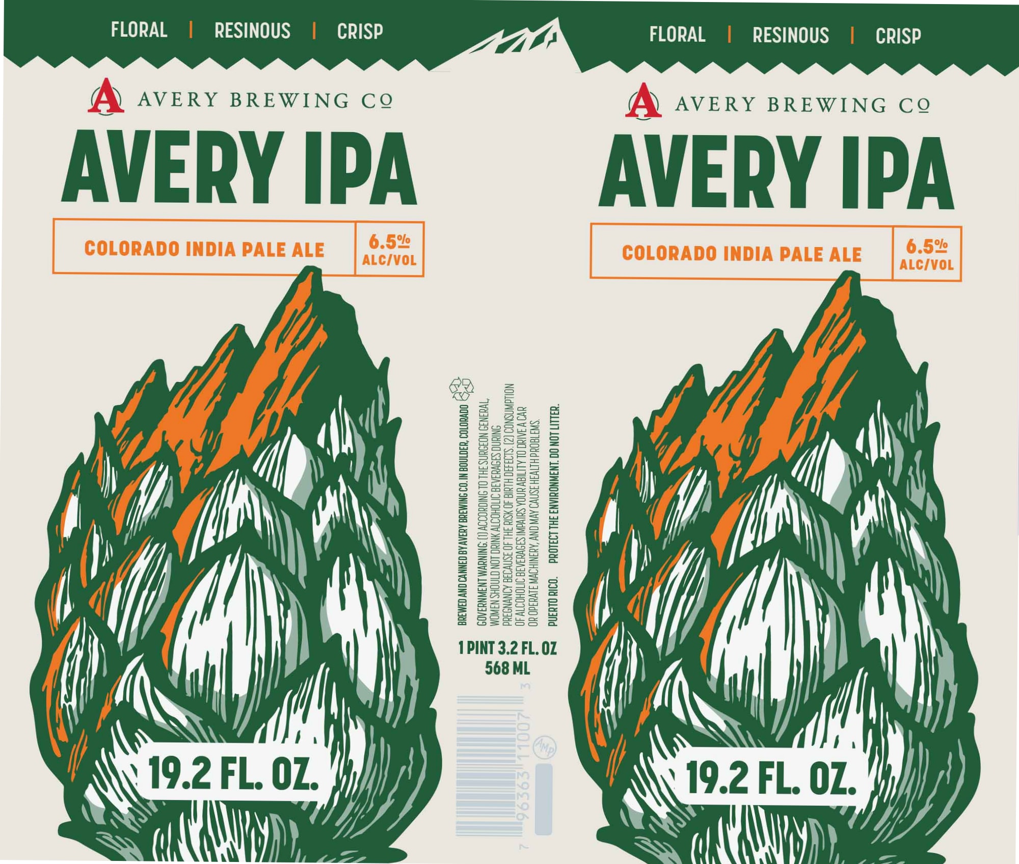 Avery IPA by Avery Brewing Co. - beer label