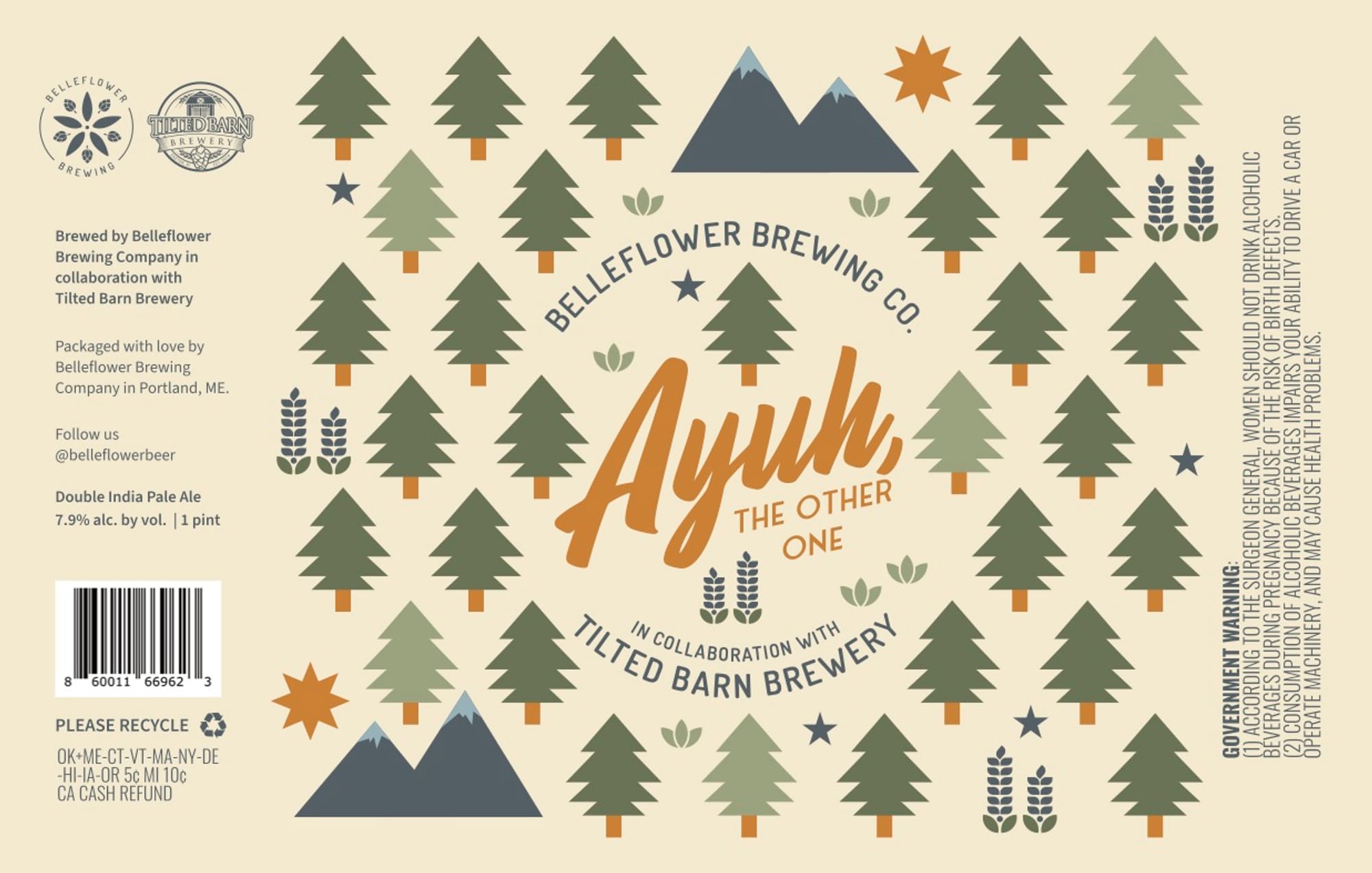 Ayuh – The Other One by Belleflower Brewing Co. - beer label