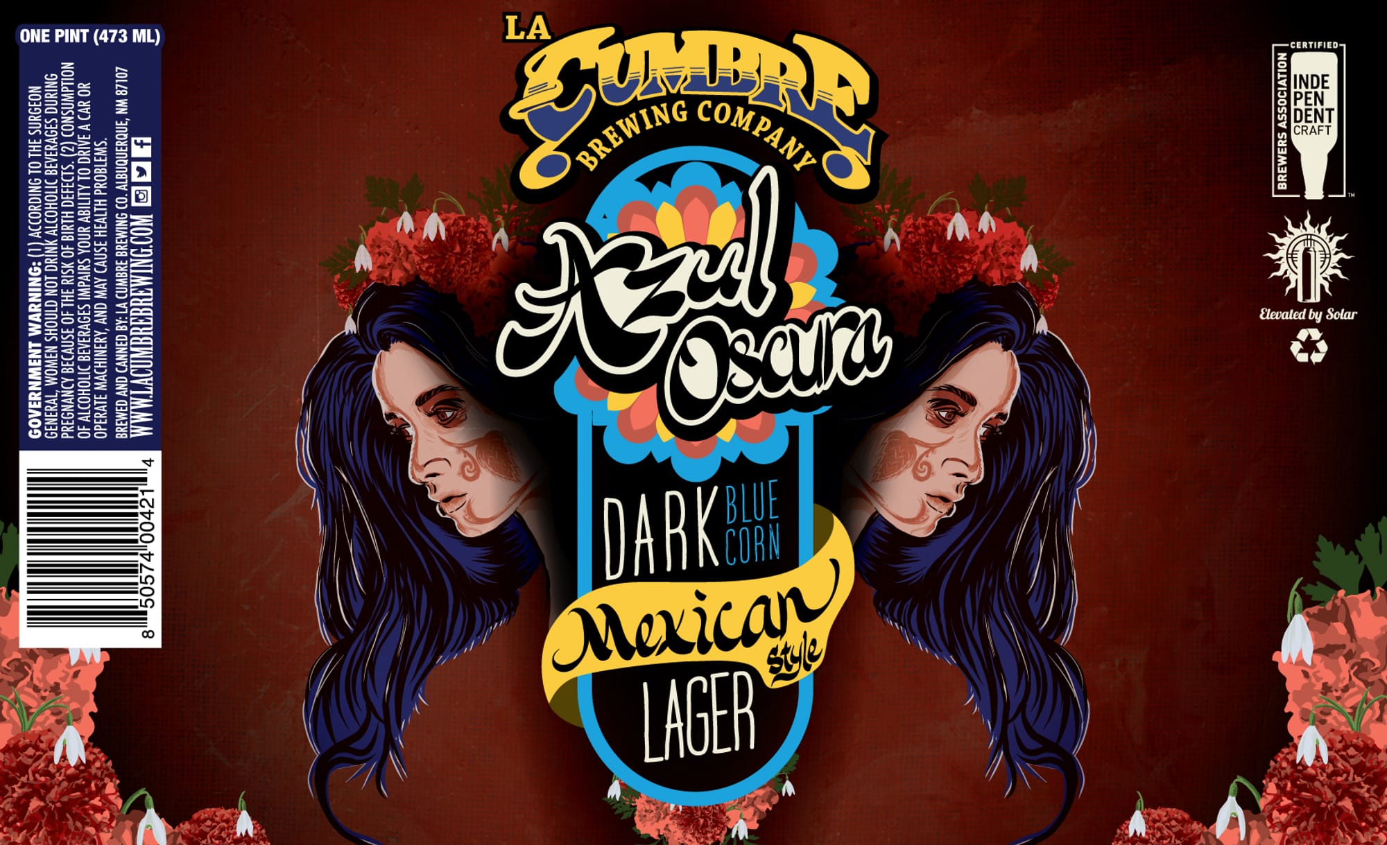 Azul Oscura by La Cumbre Brewing Company - beer label