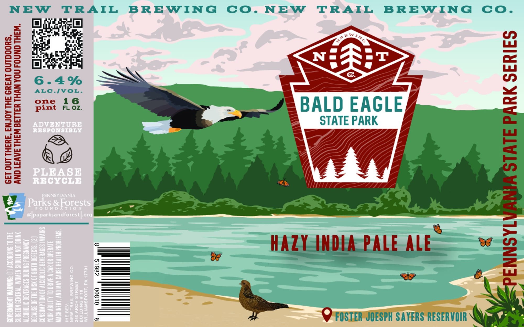 Bald Eagle State Park by New Trail Brewing - beer label