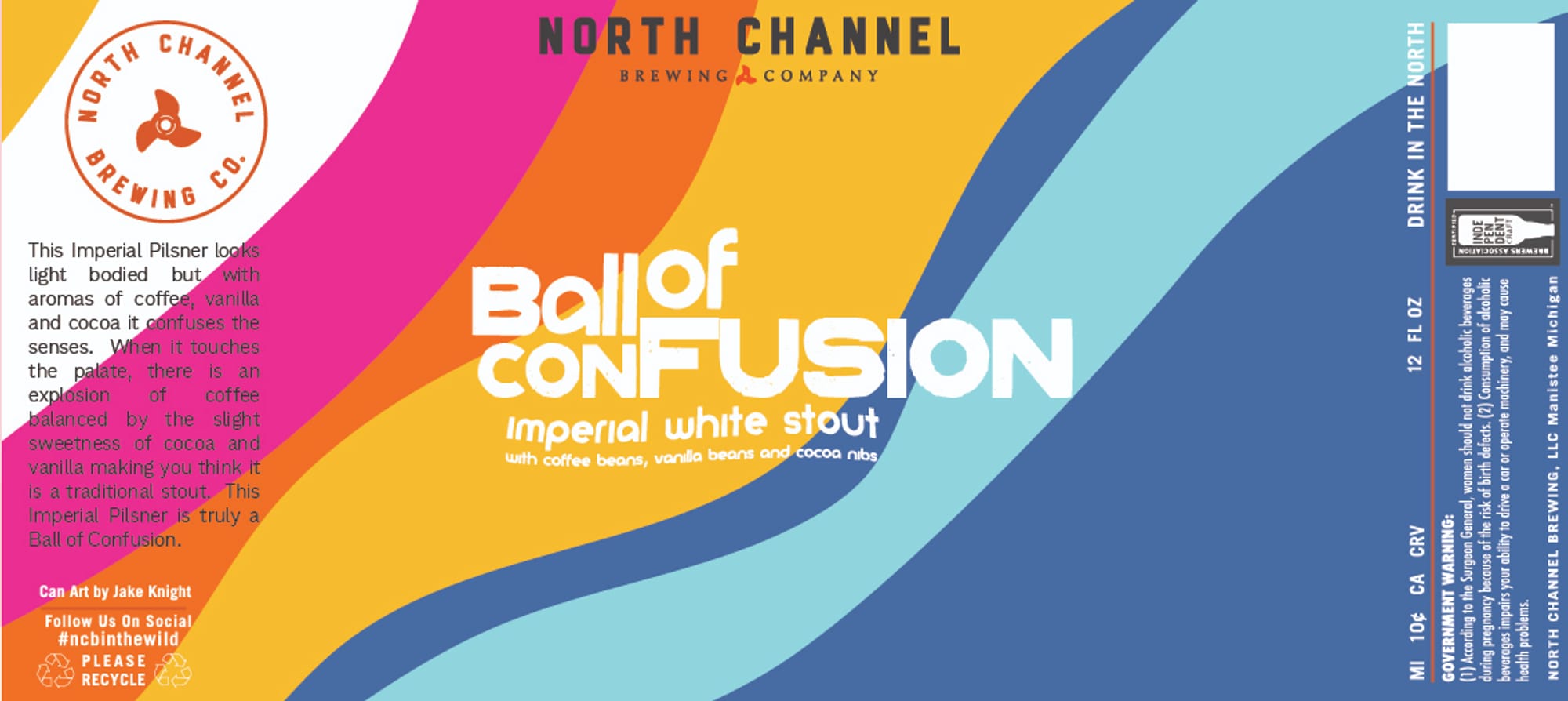 Ball of Confusion by North Channel Brewing Company - beer label