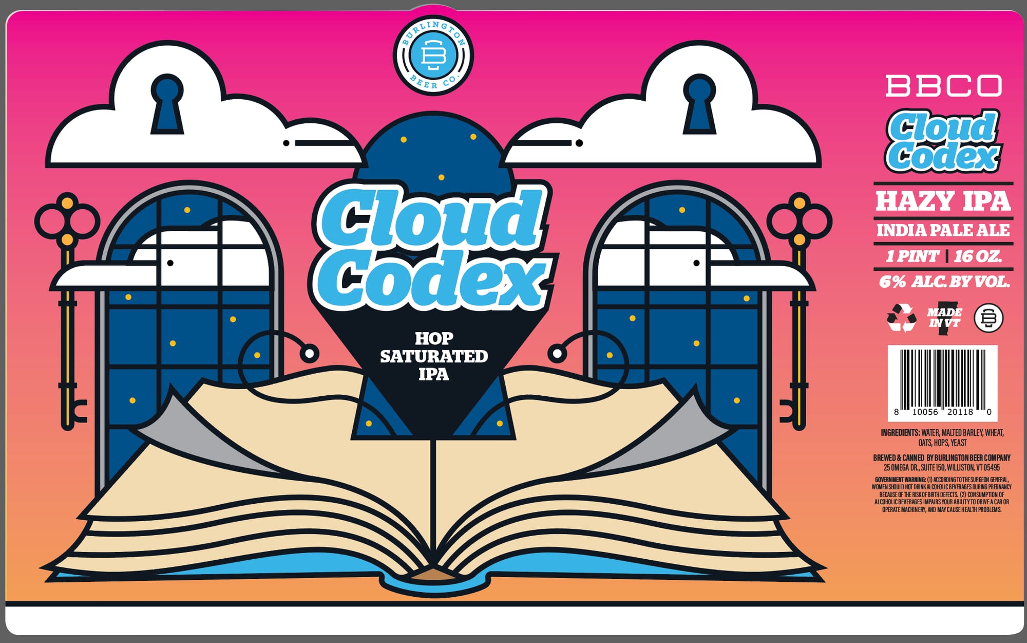 Cloud Codex by Ballington Beer Co. - beer label