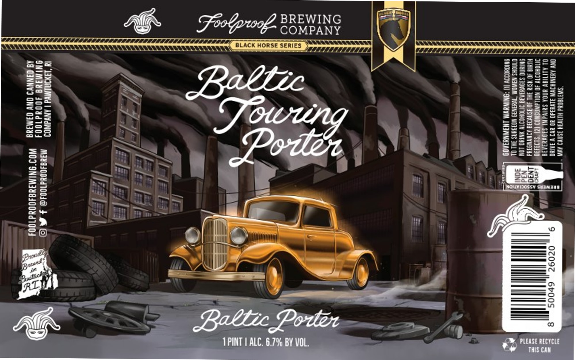 Baltic Touring by Foolproof Brewing Company - beer label