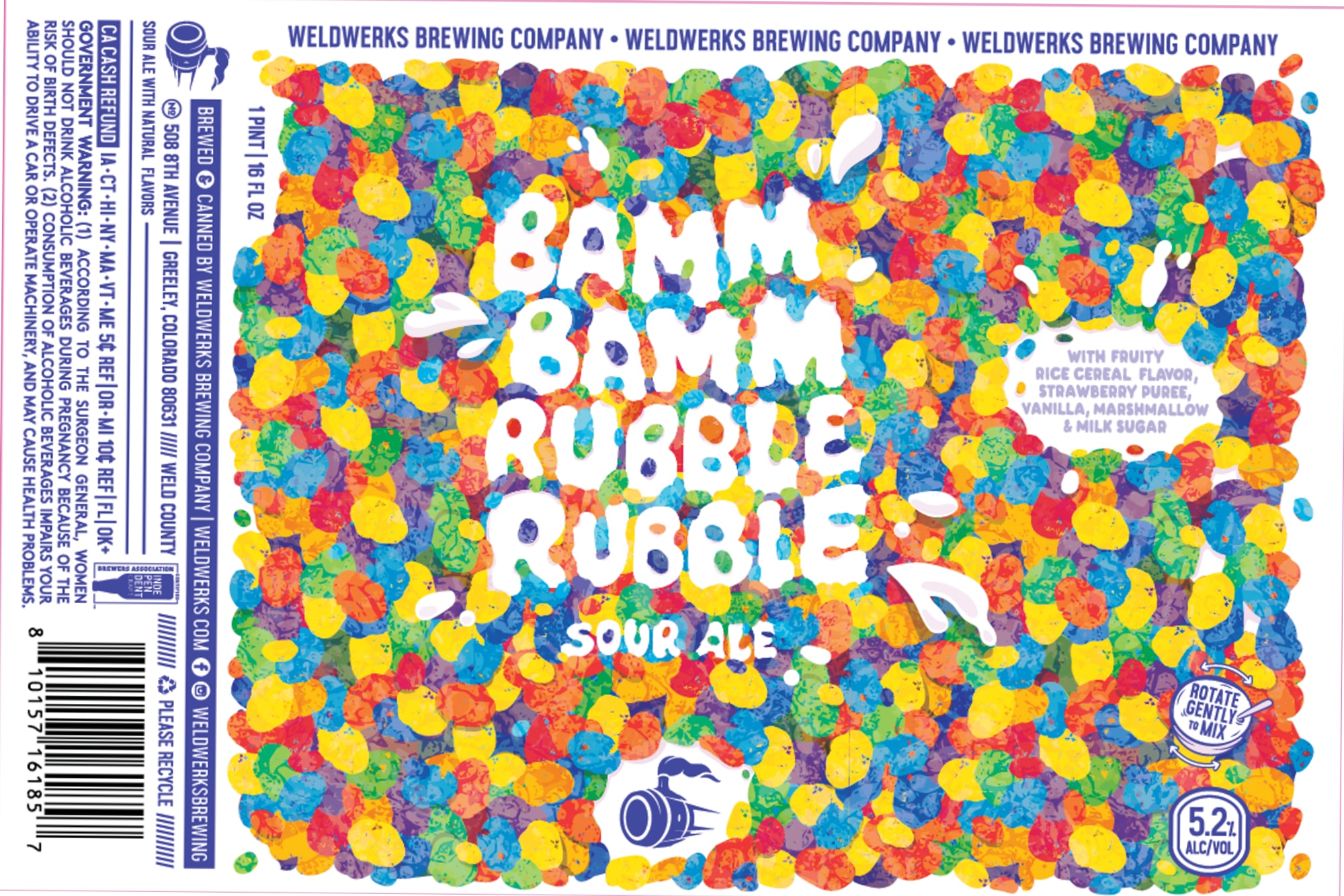 Bamm! Rubble by Weldwerks Brewing Company - beer label