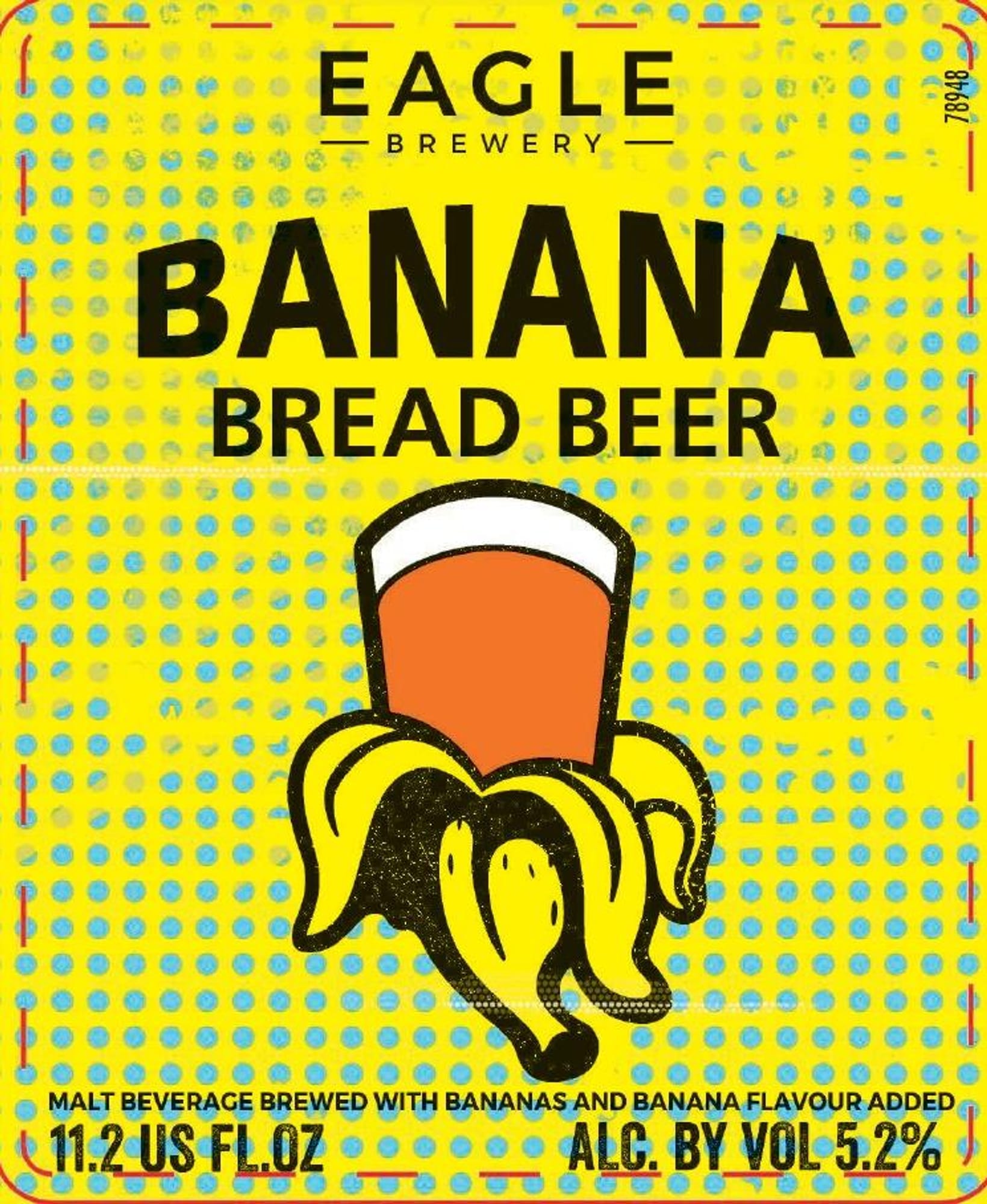 Banana Beer by Eagle Brewery - beer label