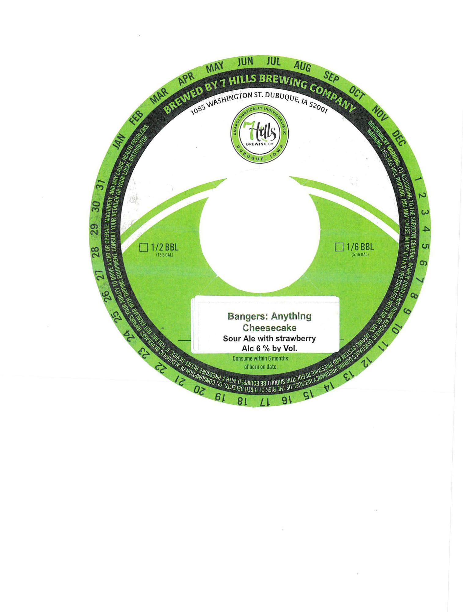 Bangers: Anything Cheesecake by Hell’s Brewing Company - beer label